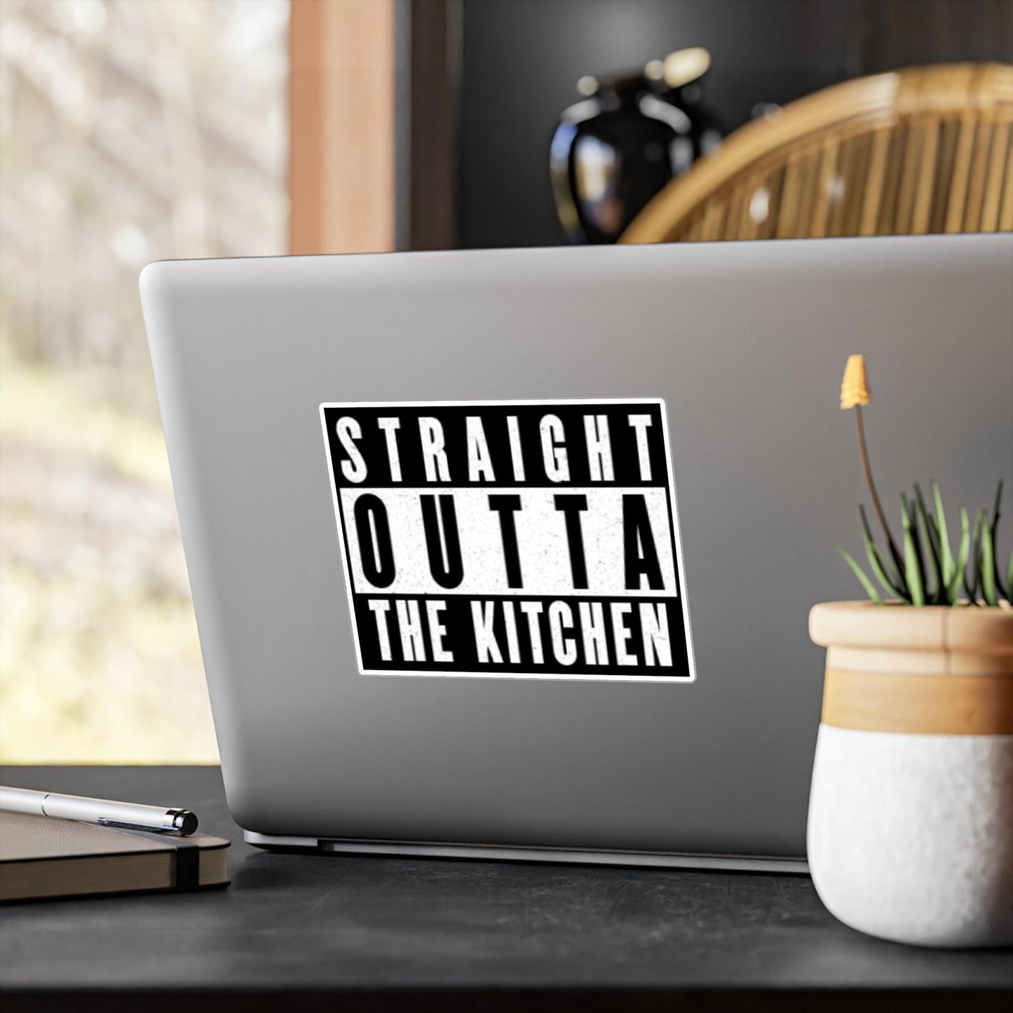 "Straight Outta The Kitchen" Pickleball Kiss-Cut Decal | Durable Vinyl Decal for Paddles, Bottles, Laptops, Cars | Available in 4 Sizes | Indoor/Outdoor Use