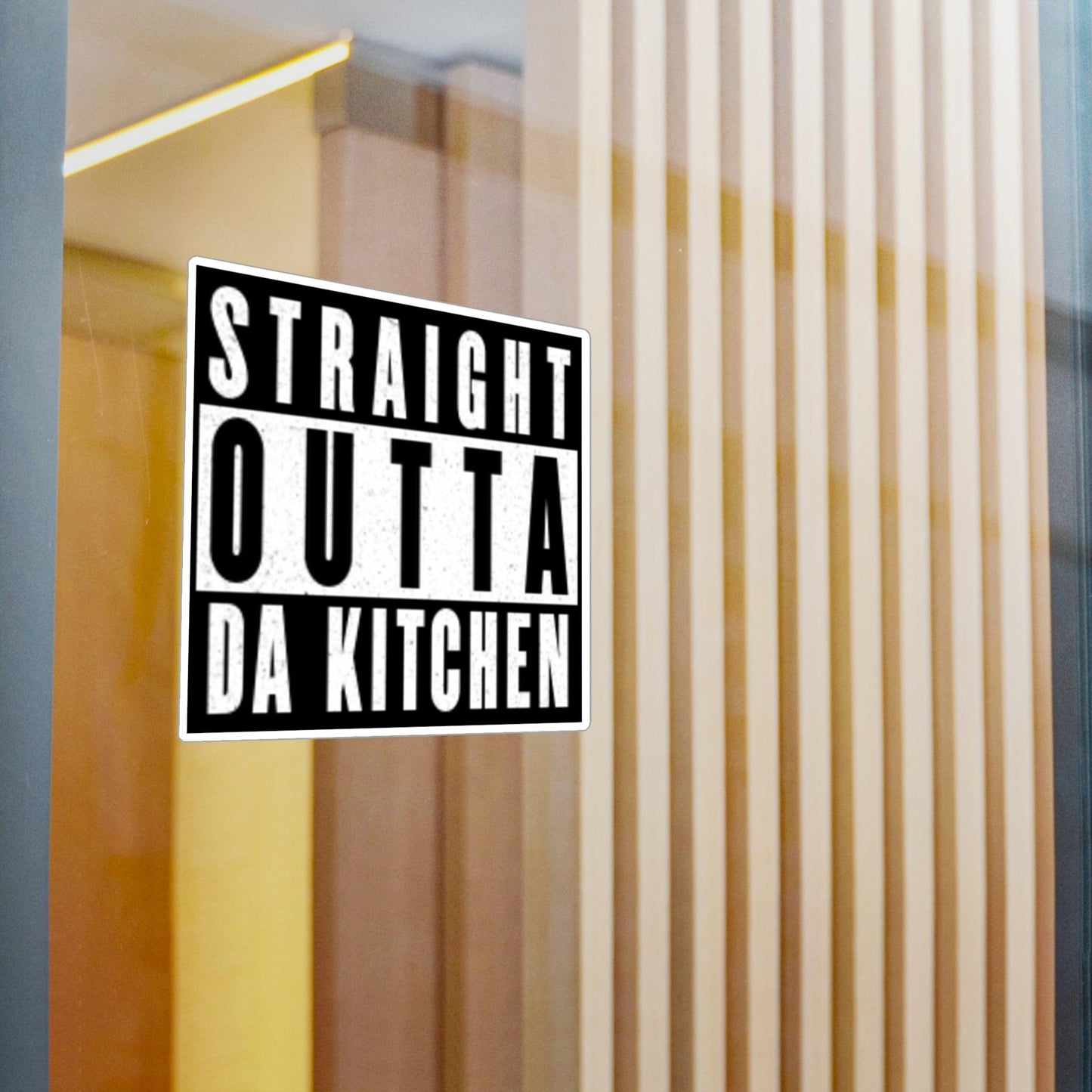 "Straight Outta Da Kitchen" Pickleball Kiss-Cut Decal | Durable Vinyl Decal for Paddles, Bottles, Laptops, Cars | Available in 4 Sizes | Indoor/Outdoor Use