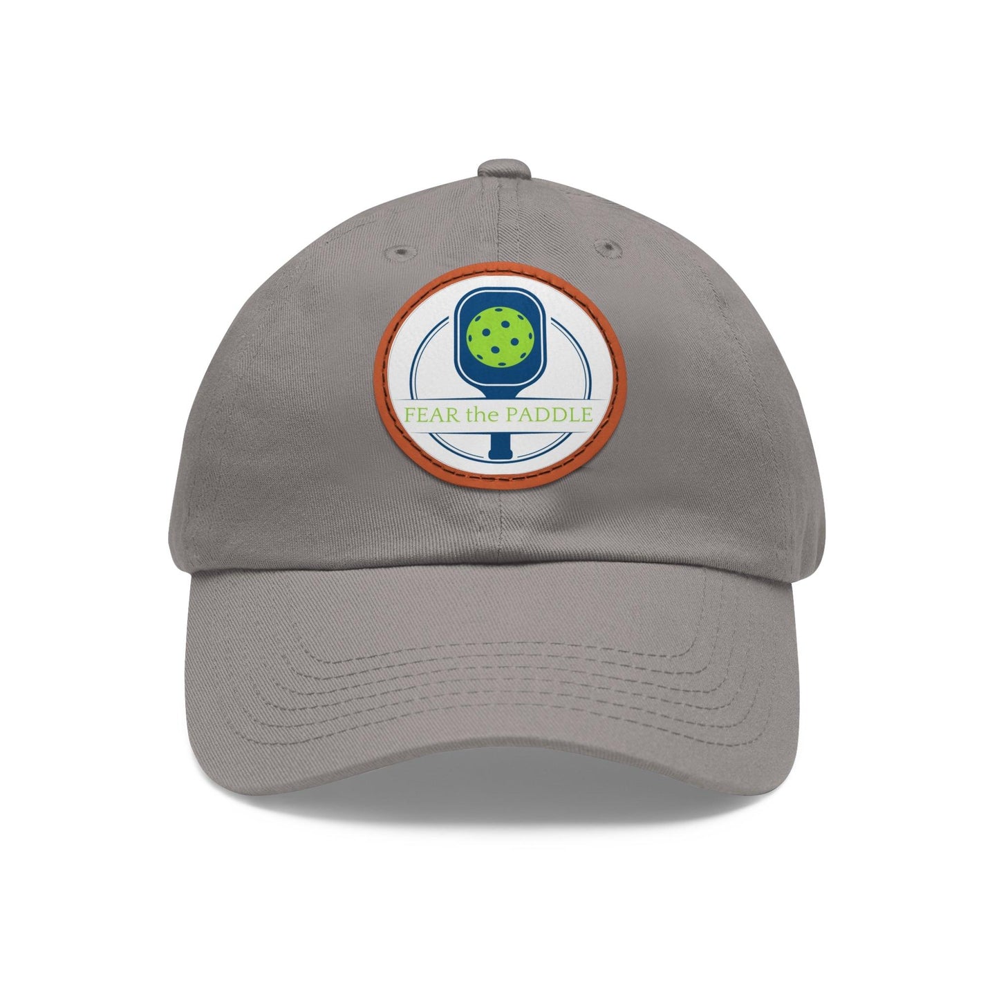 "Fear the Paddle" Pickleball Dad Hat with Round Leather Patch