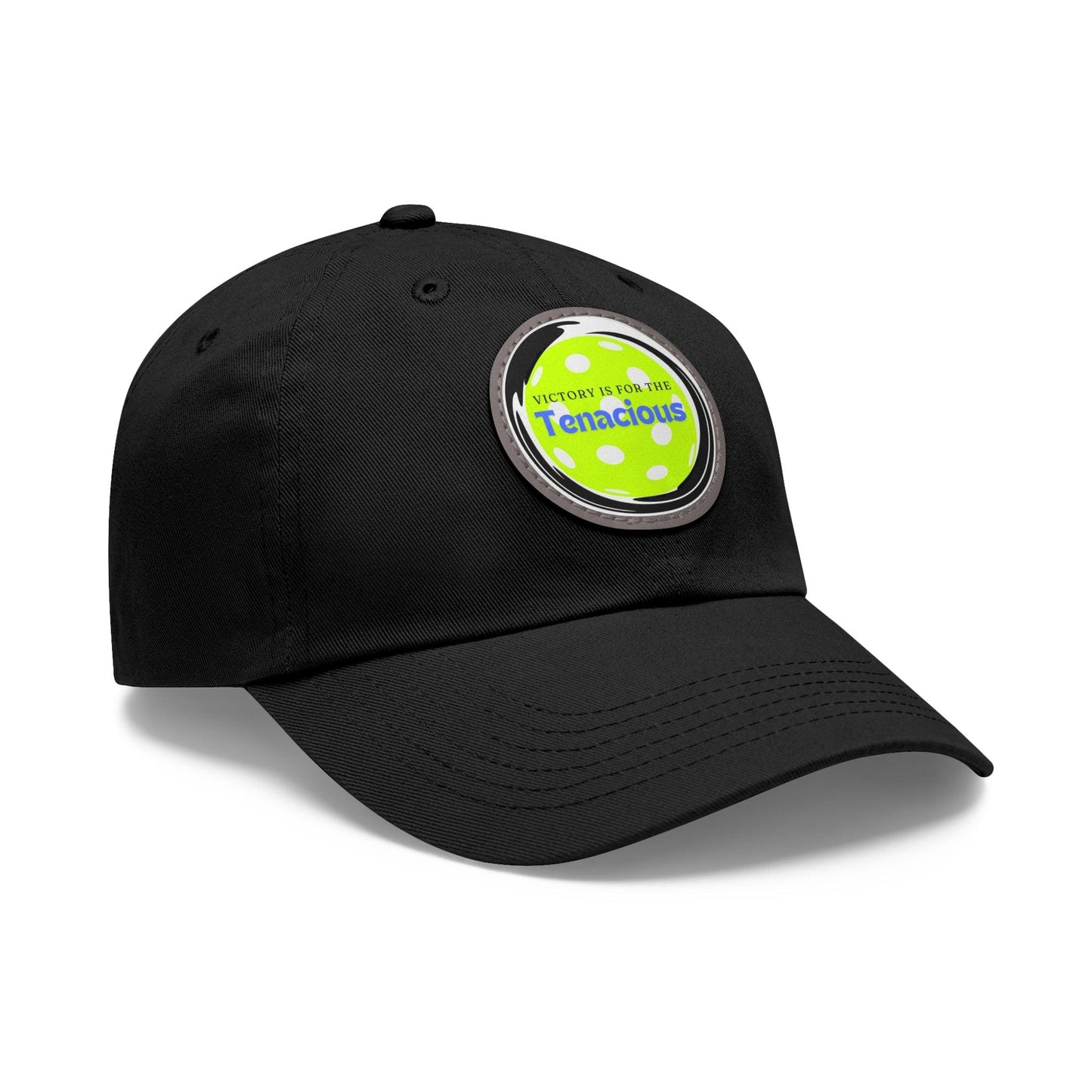 "Victory Is For The Teancious" Pickleball Dad Hat with Round Leather Patch