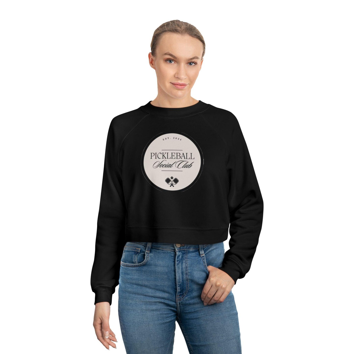 "Pickleball Social Club" Women's Cropped Sweatshirt | 5 Colors