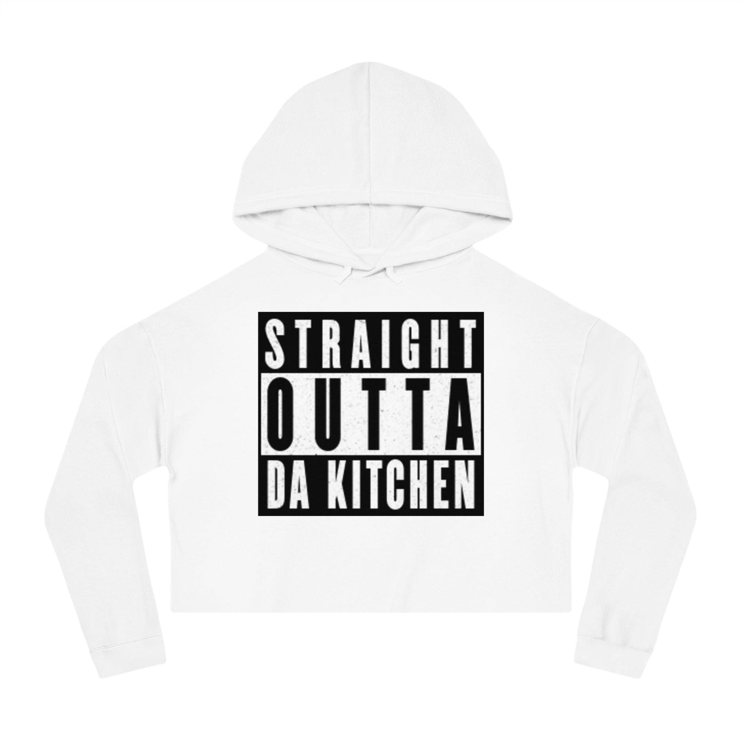 "Straight Outta Da Kitchen" Women's Cropped Pickleball Hoodie | Relaxed, Cropped Fit | 6 Sizes, 8 Colors