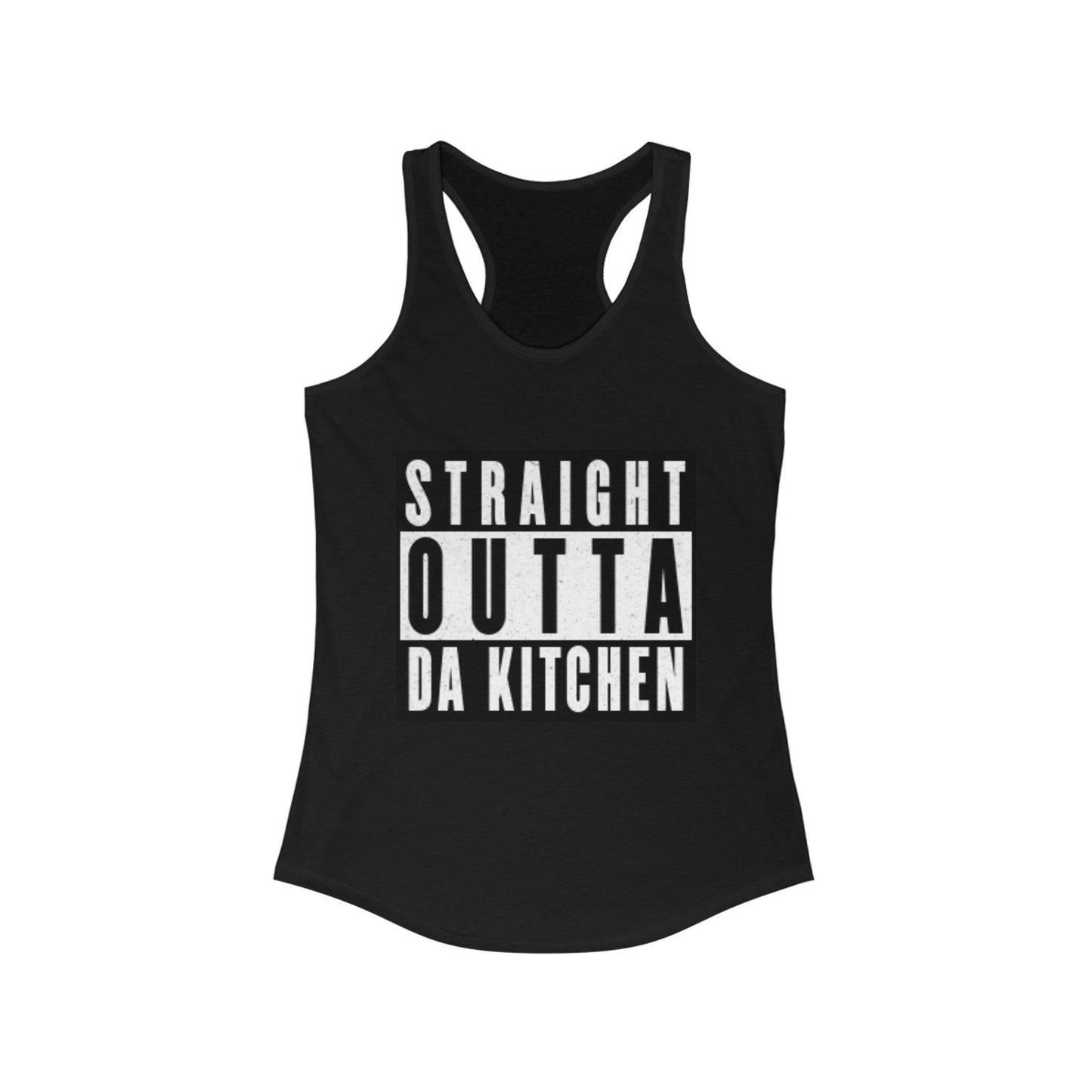 "Straight Outta Da Kitchen" Women's Ideal Racerback Pickleball Tank | Lightweight for Active Pickleball Lifestyle | 6 Sizes, 17 Colors