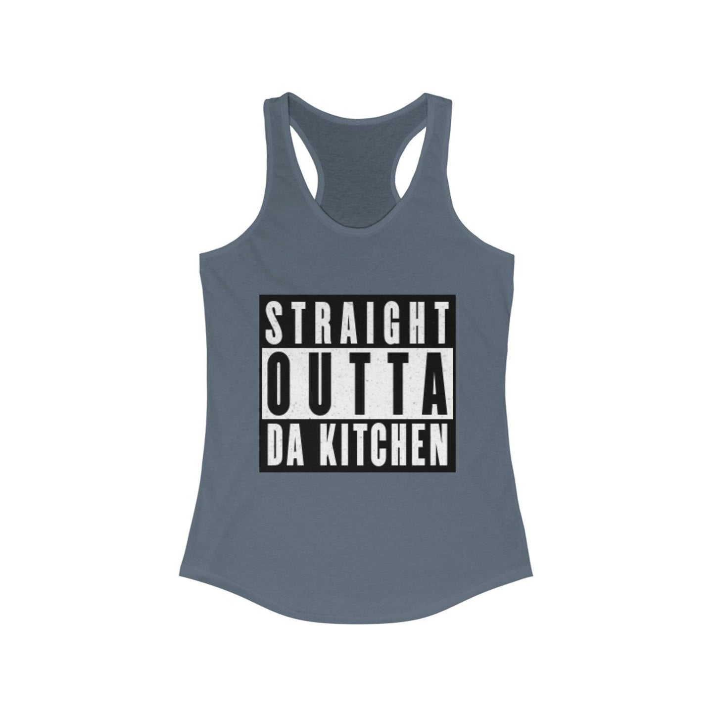 "Straight Outta Da Kitchen" Women's Ideal Racerback Pickleball Tank | Lightweight for Active Pickleball Lifestyle | 6 Sizes, 17 Colors