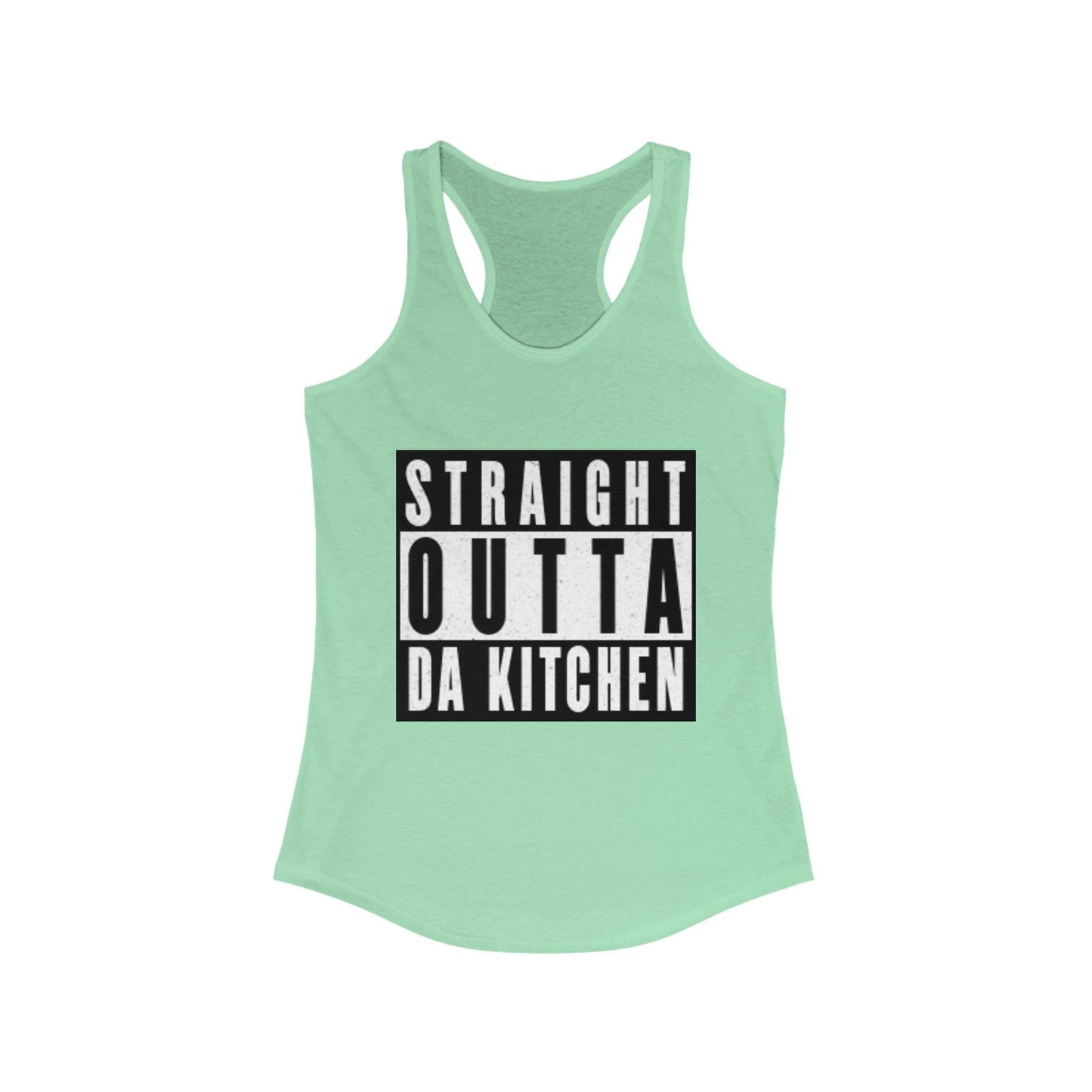 "Straight Outta Da Kitchen" Women's Ideal Racerback Pickleball Tank | Lightweight for Active Pickleball Lifestyle | 6 Sizes, 17 Colors