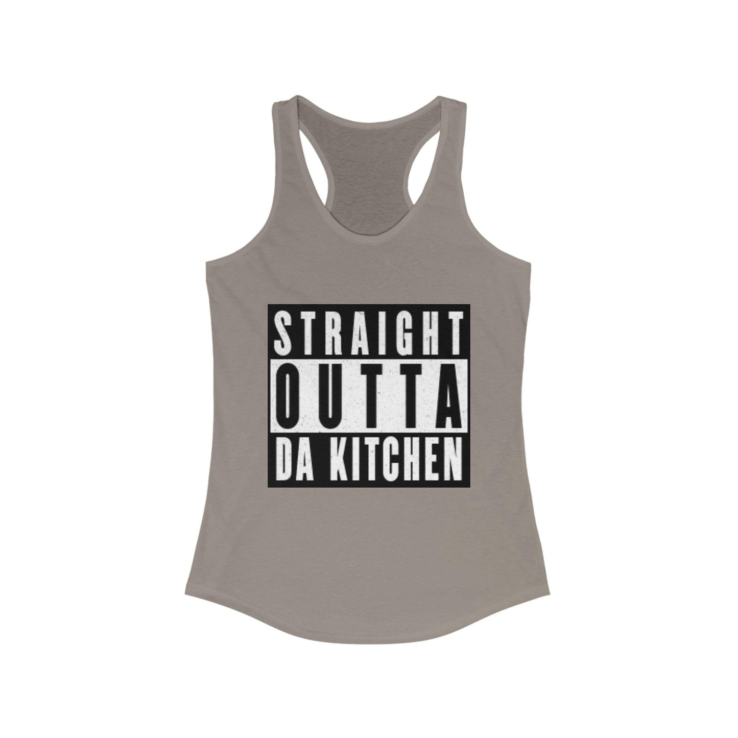 "Straight Outta Da Kitchen" Women's Ideal Racerback Pickleball Tank | Lightweight for Active Pickleball Lifestyle | 6 Sizes, 17 Colors