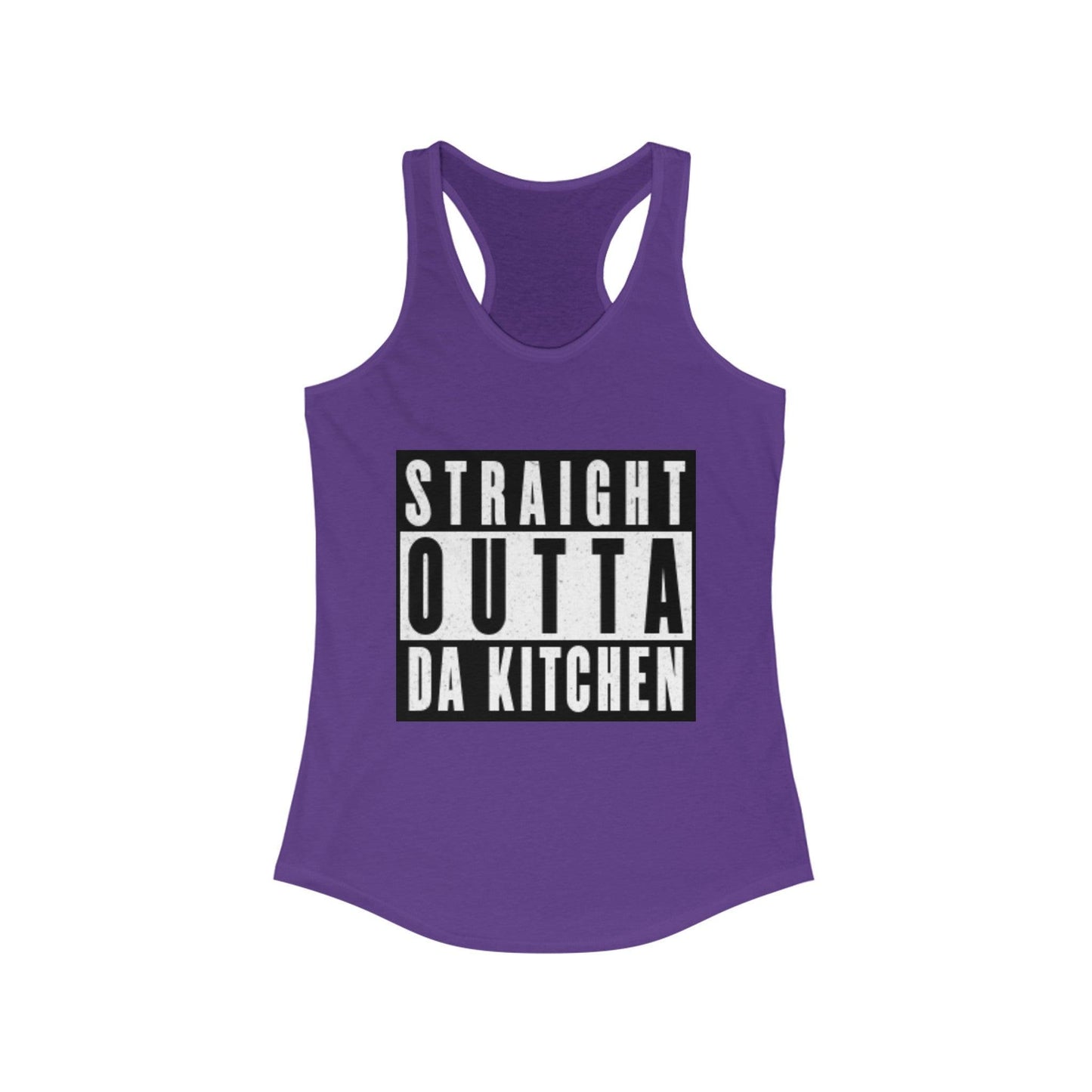 "Straight Outta Da Kitchen" Women's Ideal Racerback Pickleball Tank | Lightweight for Active Pickleball Lifestyle | 6 Sizes, 17 Colors
