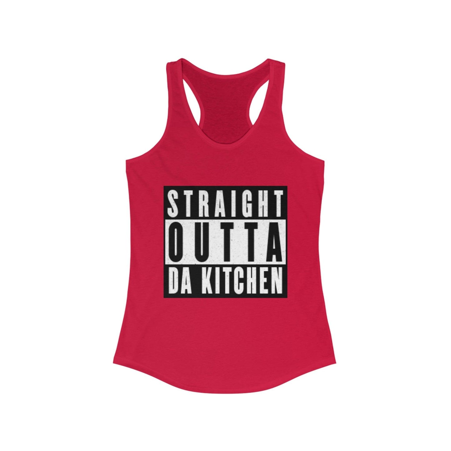 "Straight Outta Da Kitchen" Women's Ideal Racerback Pickleball Tank | Lightweight for Active Pickleball Lifestyle | 6 Sizes, 17 Colors