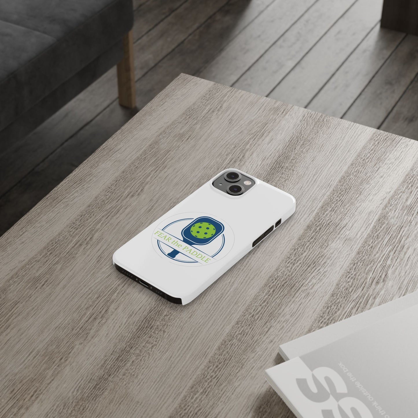 "Fear the Paddle" Slim Phone Case | White | Fits iPhone 15 and iPhone 14 Models