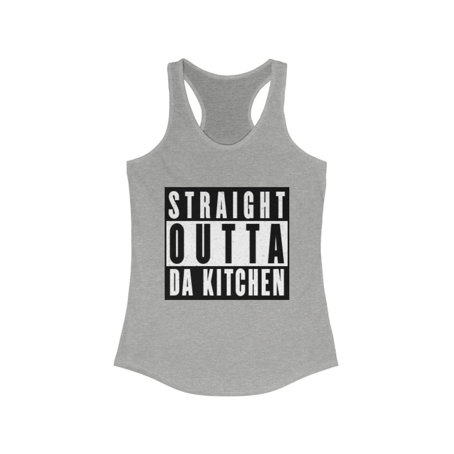 "Straight Outta Da Kitchen" Women's Ideal Racerback Pickleball Tank | Lightweight for Active Pickleball Lifestyle | 6 Sizes, 17 Colors