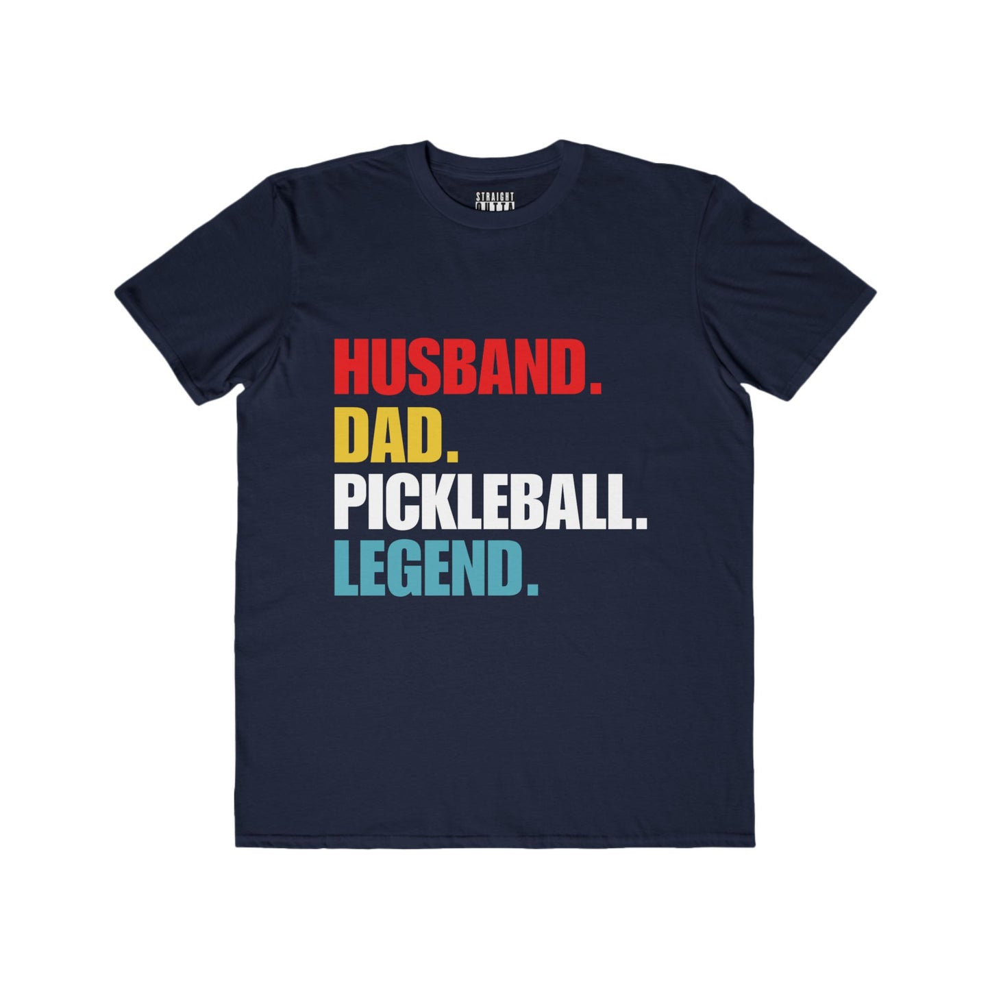 "Husband.  Dad.  Pickleball Legend" Pickleball Men's Fashion Tee – Super Soft, Lightweight, Athletic Fit