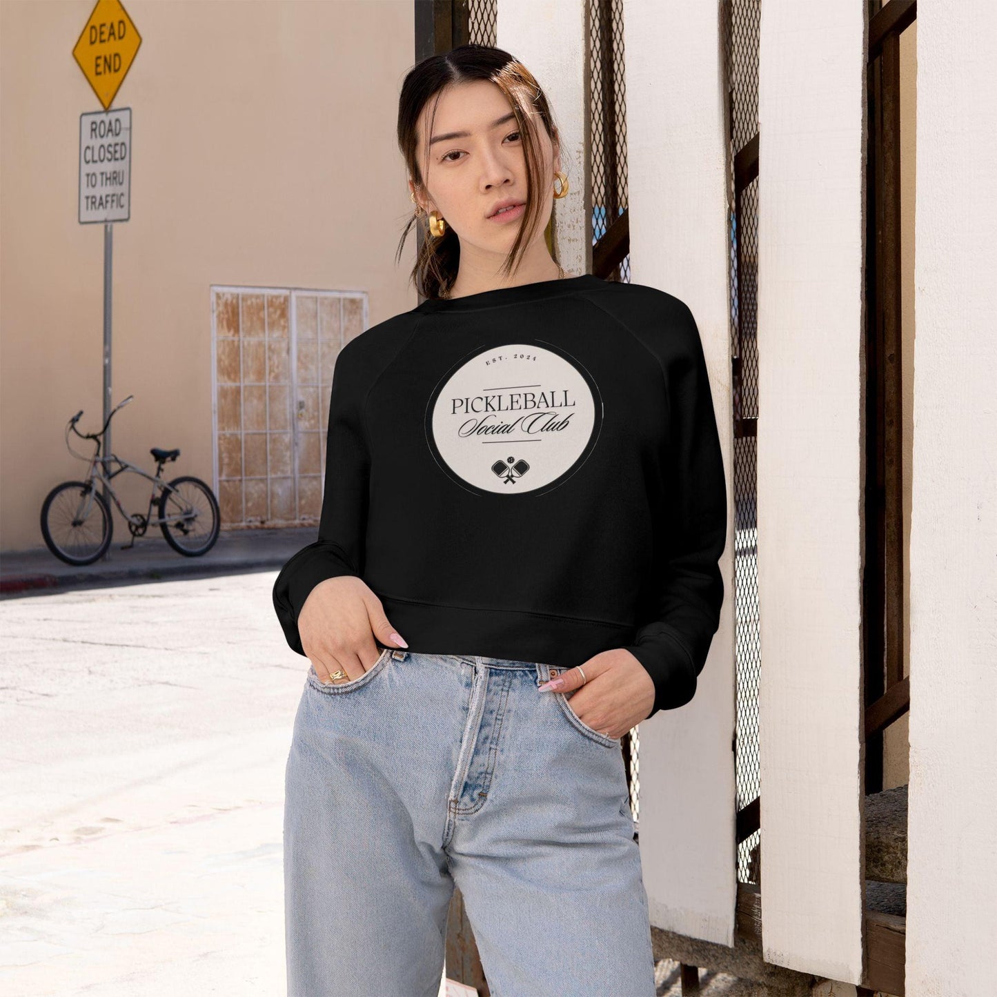 "Pickleball Social Club" Women's Cropped Sweatshirt | 5 Colors