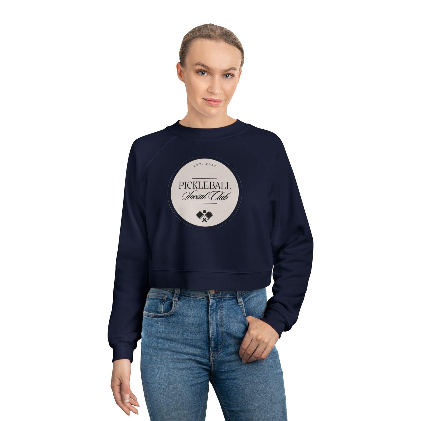 "Pickleball Social Club" Women's Cropped Sweatshirt | 5 Colors