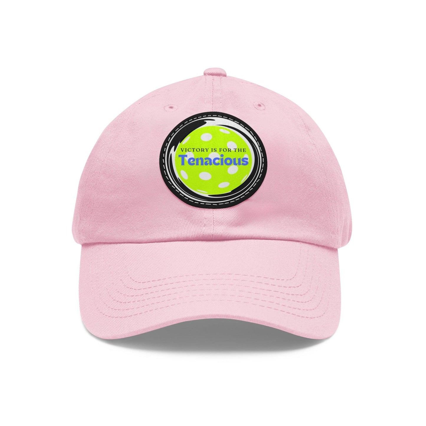 "Victory Is For The Teancious" Pickleball Dad Hat with Round Leather Patch