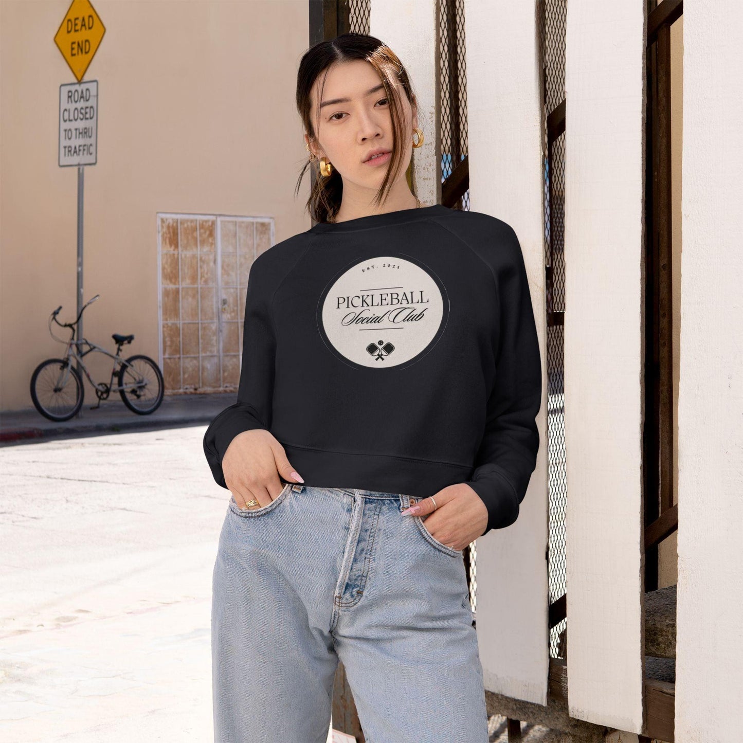 "Pickleball Social Club" Women's Cropped Sweatshirt | 5 Colors