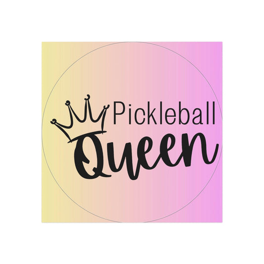 "Pickleball Queen" Square Pickleball Magnets, Indoor\Outdoor, 2 Sizes
