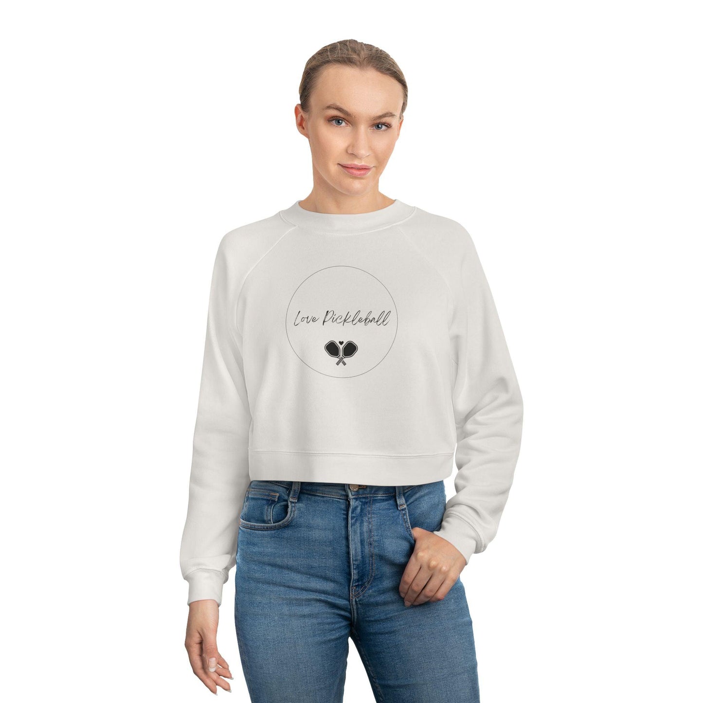 "Love Pickleball" Women's Cropped Sweatshirt | 2 Colors