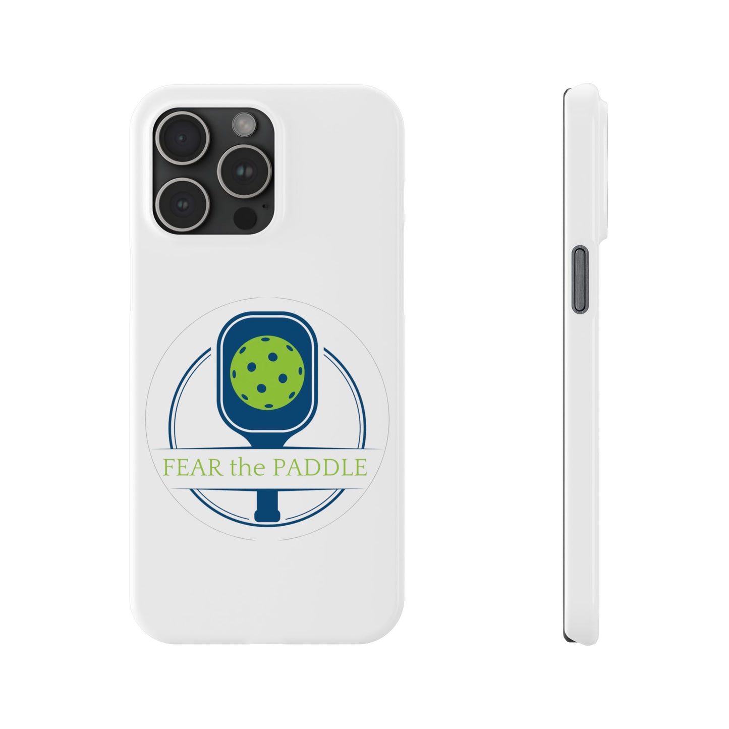 "Fear the Paddle" Slim Phone Case | White | Fits iPhone 15 and iPhone 14 Models