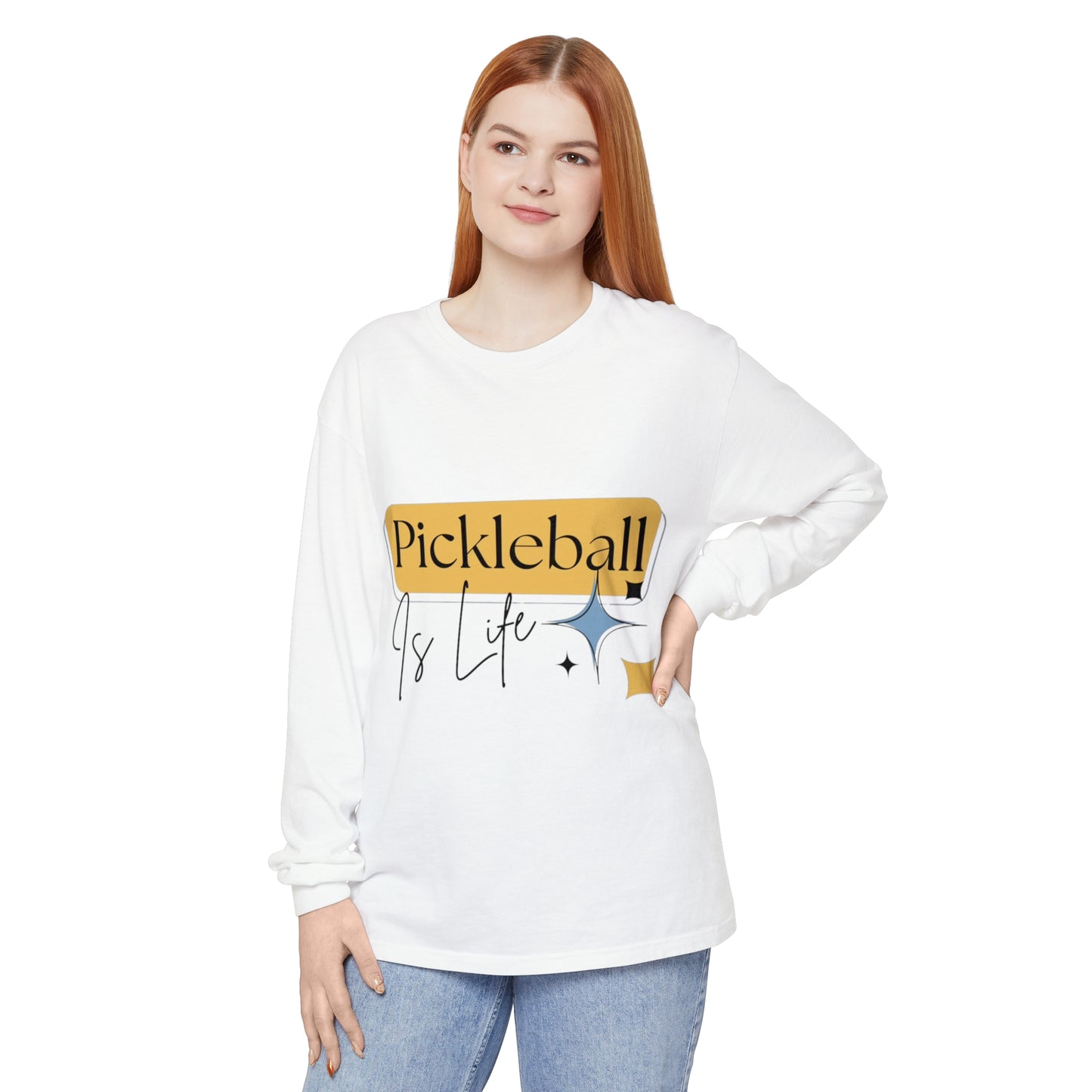 "Pickleball is Life" Long Sleeve T-Shirt | 20 Colors | S to 3XL