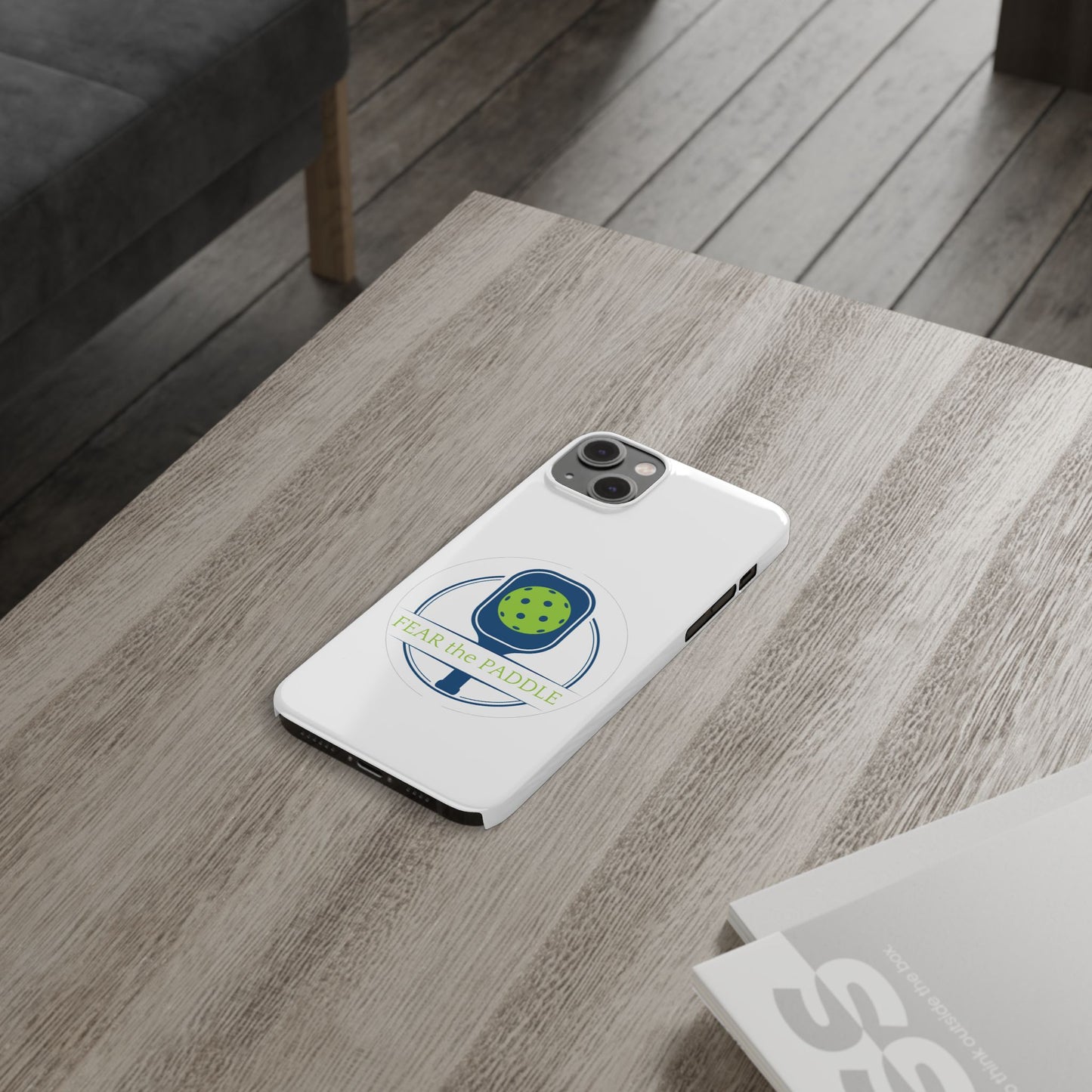"Fear the Paddle" Slim Phone Case | White | Fits iPhone 15 and iPhone 14 Models