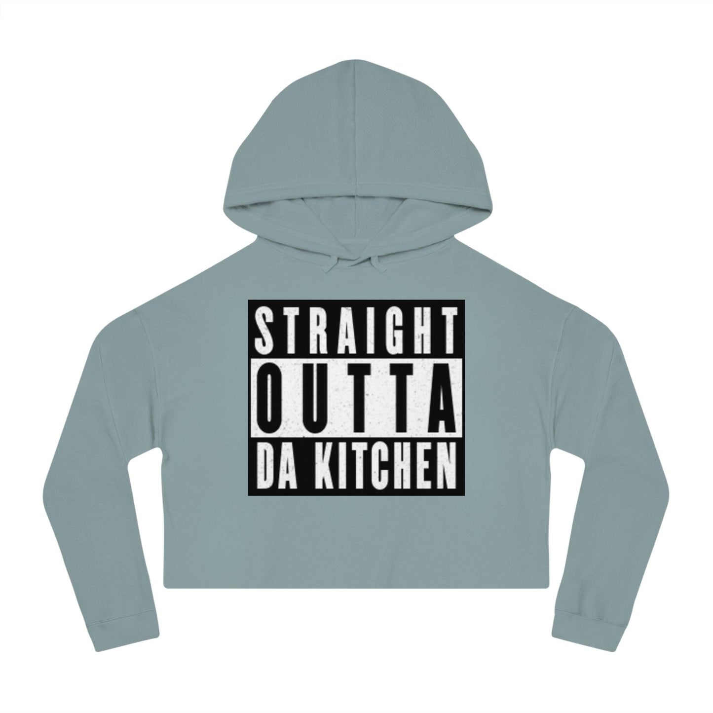 "Straight Outta Da Kitchen" Women's Cropped Pickleball Hoodie | Relaxed, Cropped Fit | 6 Sizes, 8 Colors