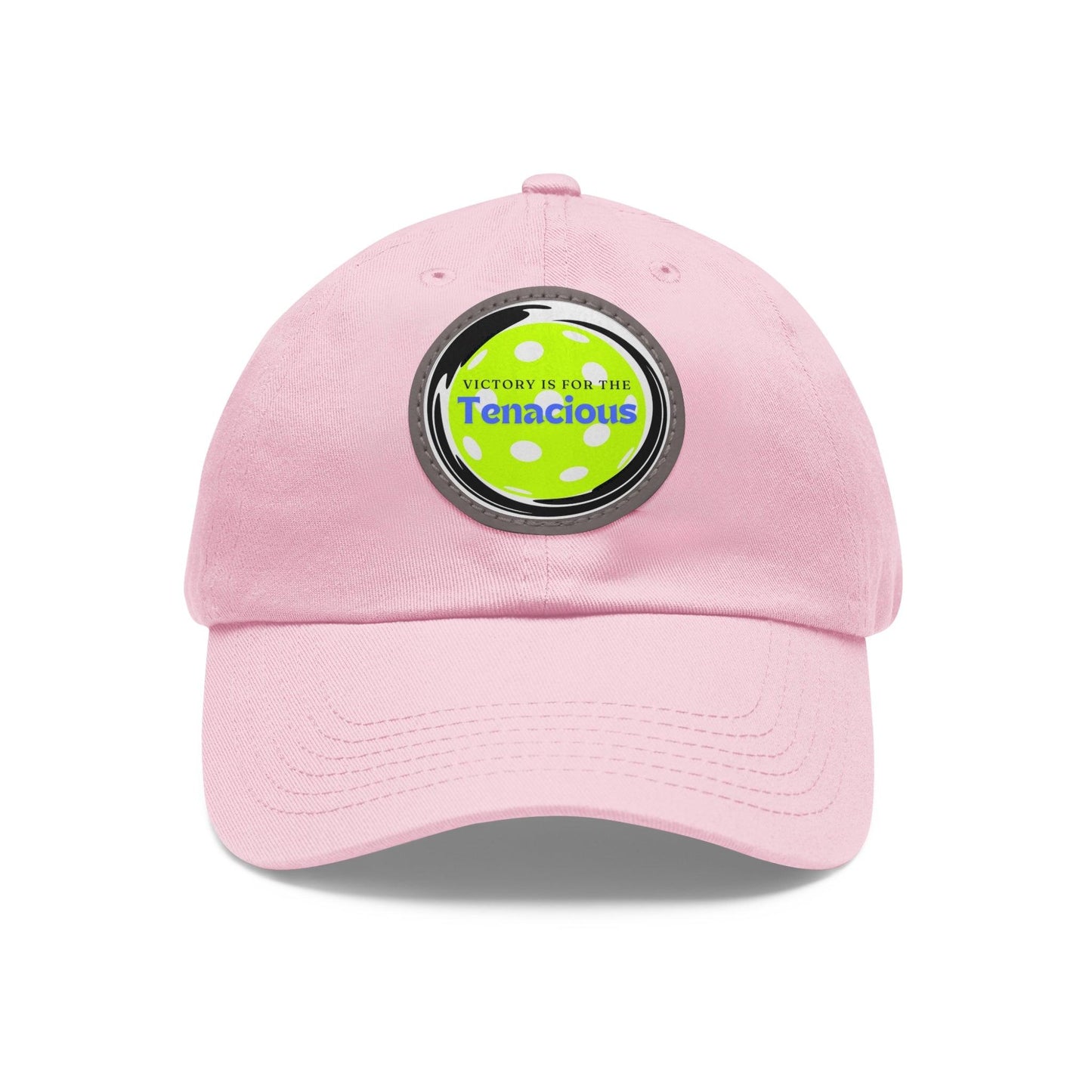 "Victory Is For The Teancious" Pickleball Dad Hat with Round Leather Patch