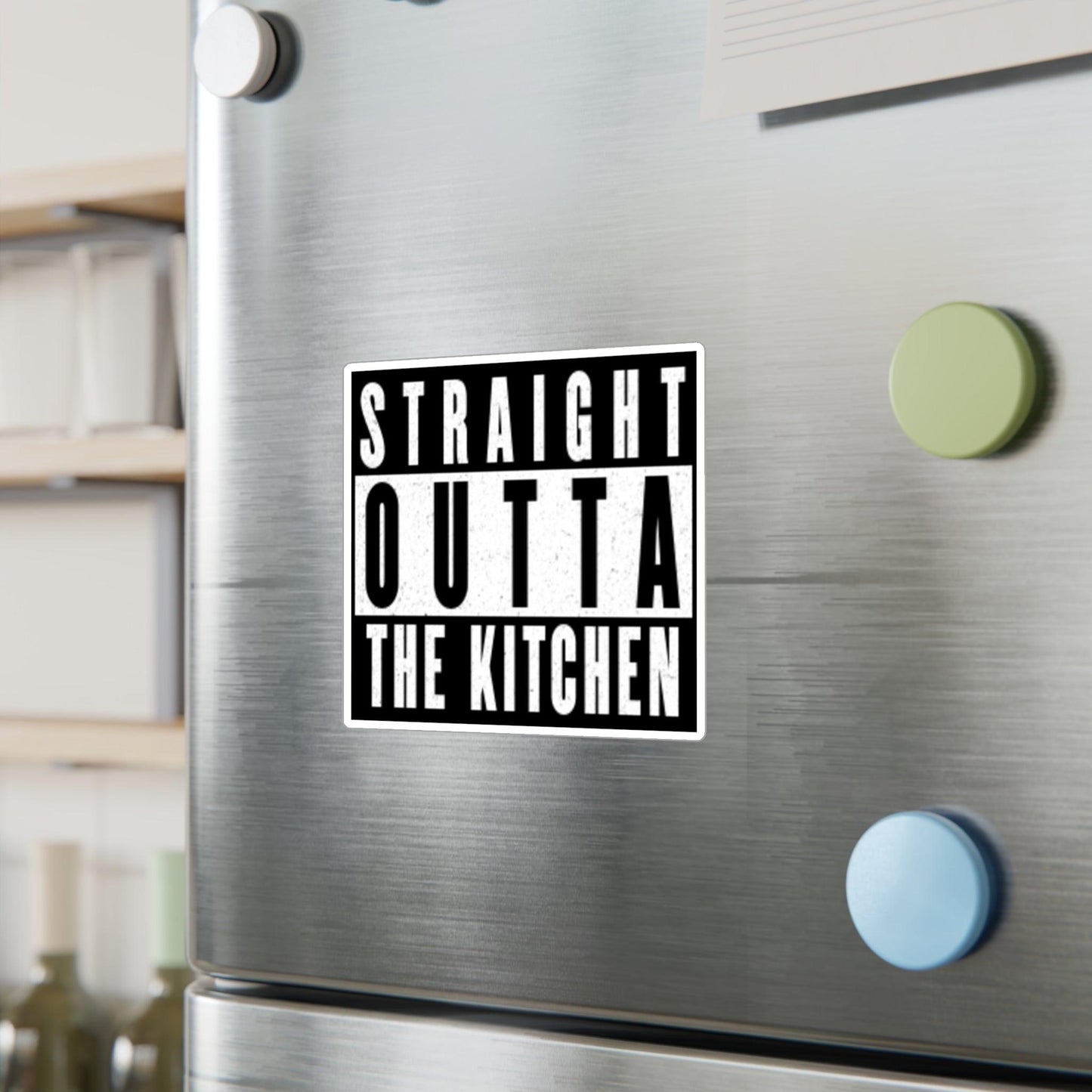 "Straight Outta The Kitchen" Pickleball Kiss-Cut Decal | Durable Vinyl Decal for Paddles, Bottles, Laptops, Cars | Available in 4 Sizes | Indoor/Outdoor Use