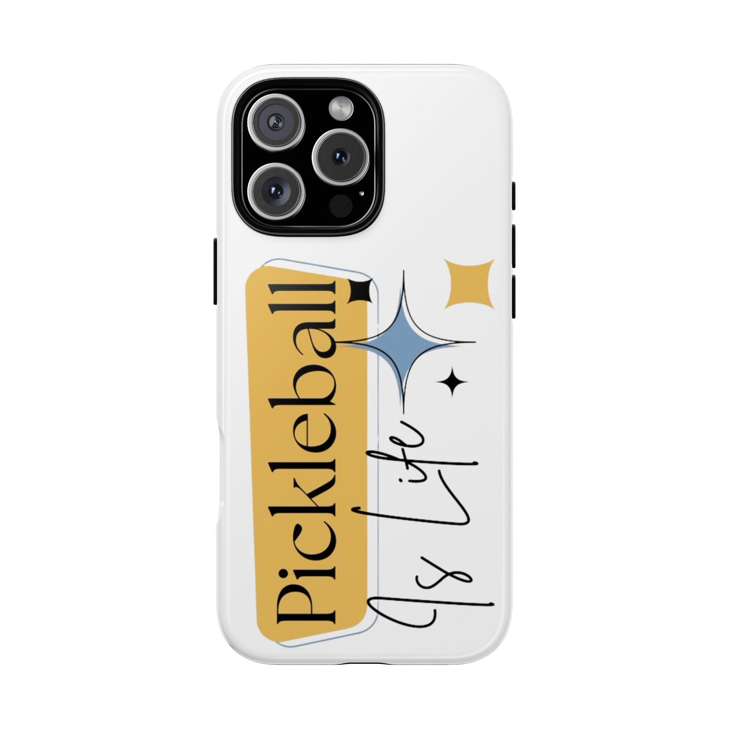 "Pickleball is Life" iPhone 16 White Tough Case