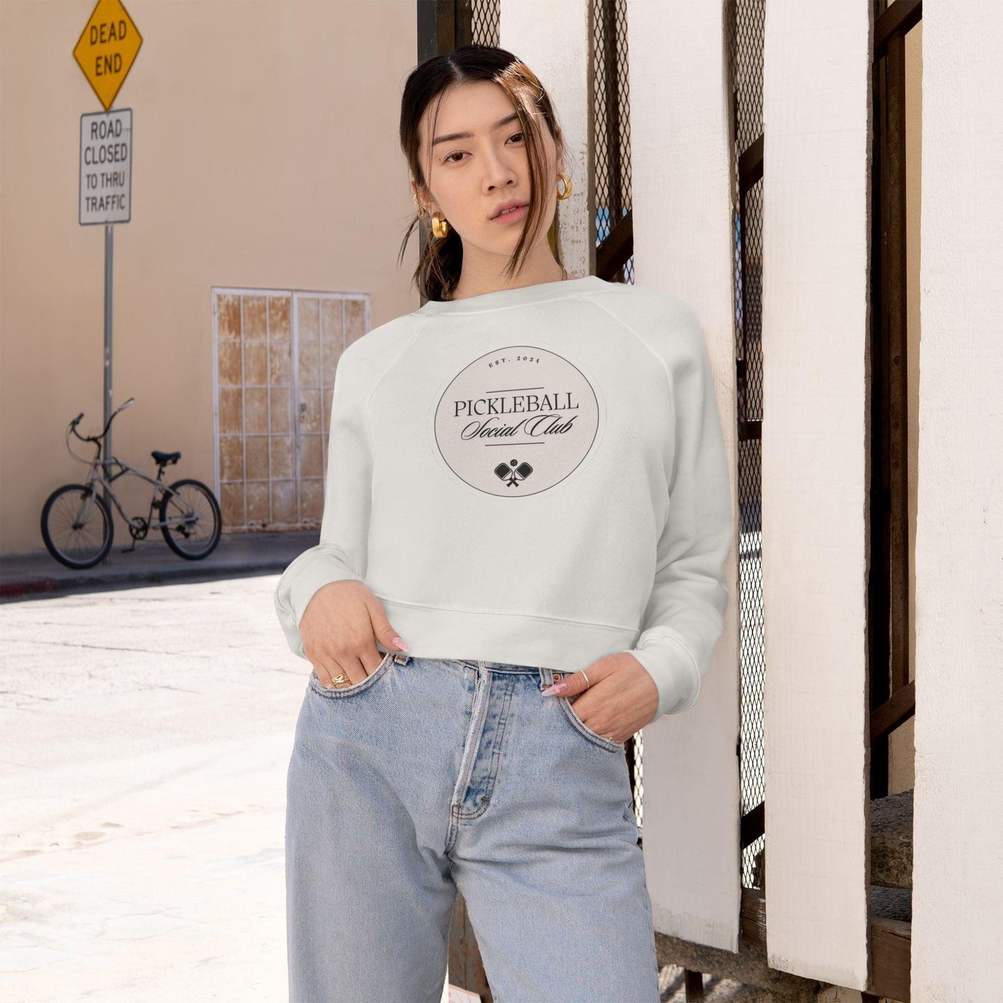 "Pickleball Social Club" Women's Cropped Sweatshirt | 5 Colors