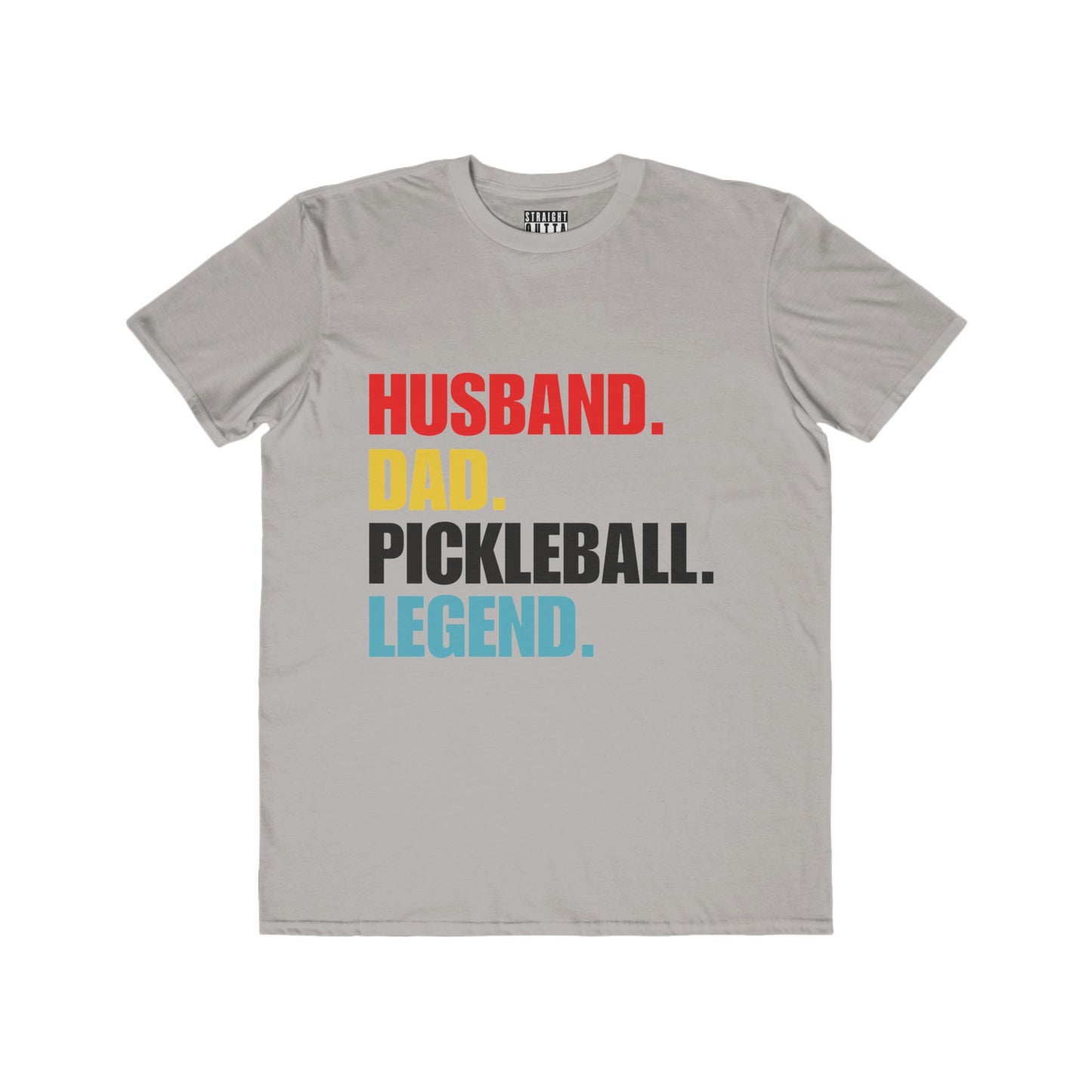 "Husband.  Dad.  Pickleball Legend" Pickleball Men's Fashion Tee – Super Soft, Lightweight, Athletic Fit
