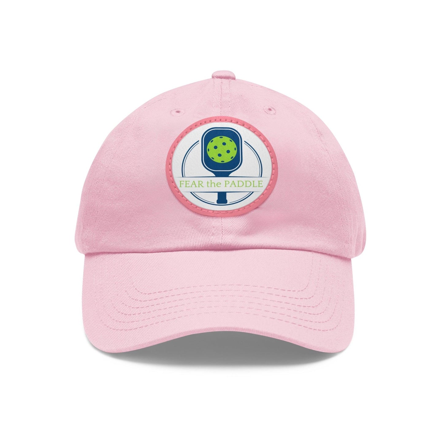 "Fear the Paddle" Pickleball Dad Hat with Round Leather Patch