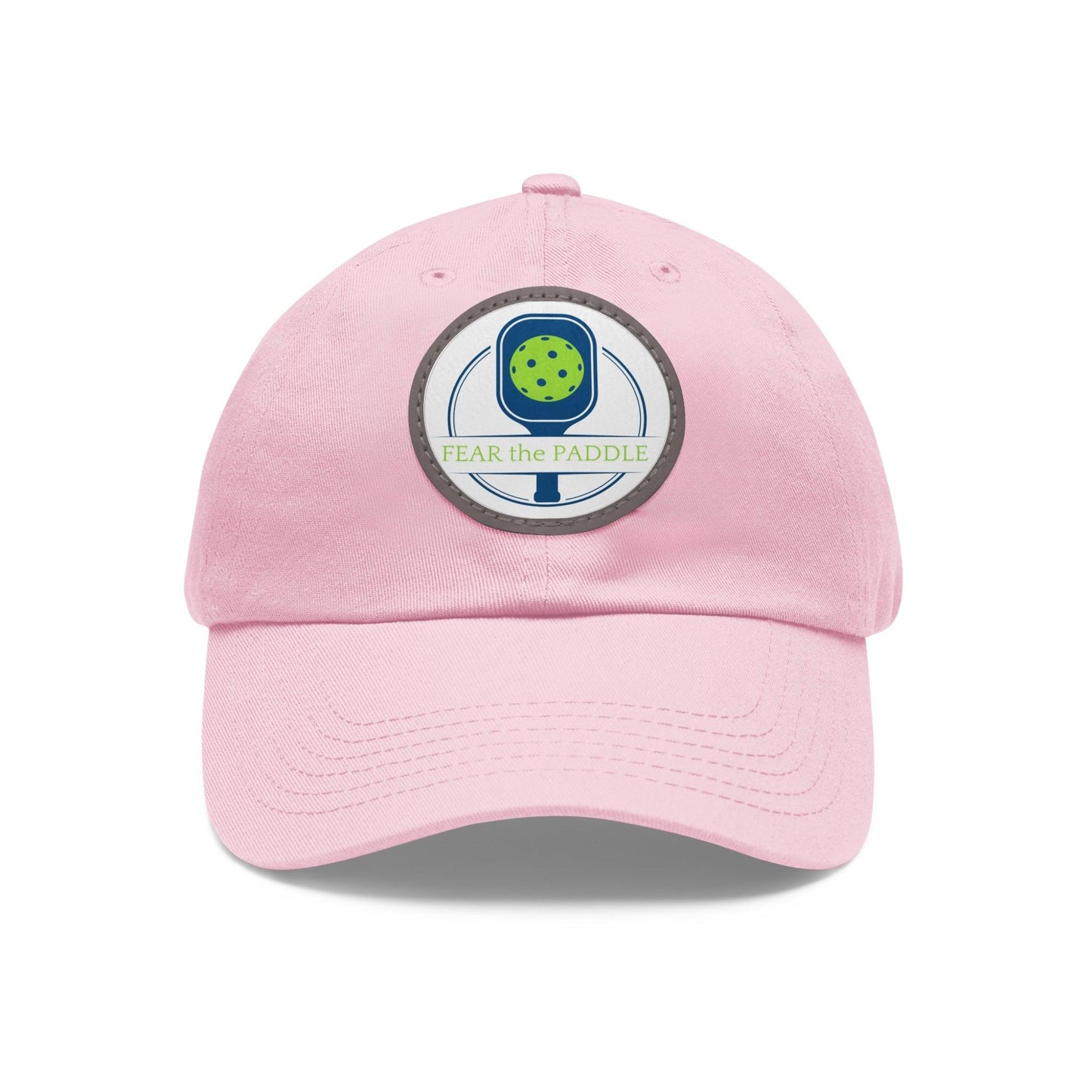 "Fear the Paddle" Pickleball Dad Hat with Round Leather Patch