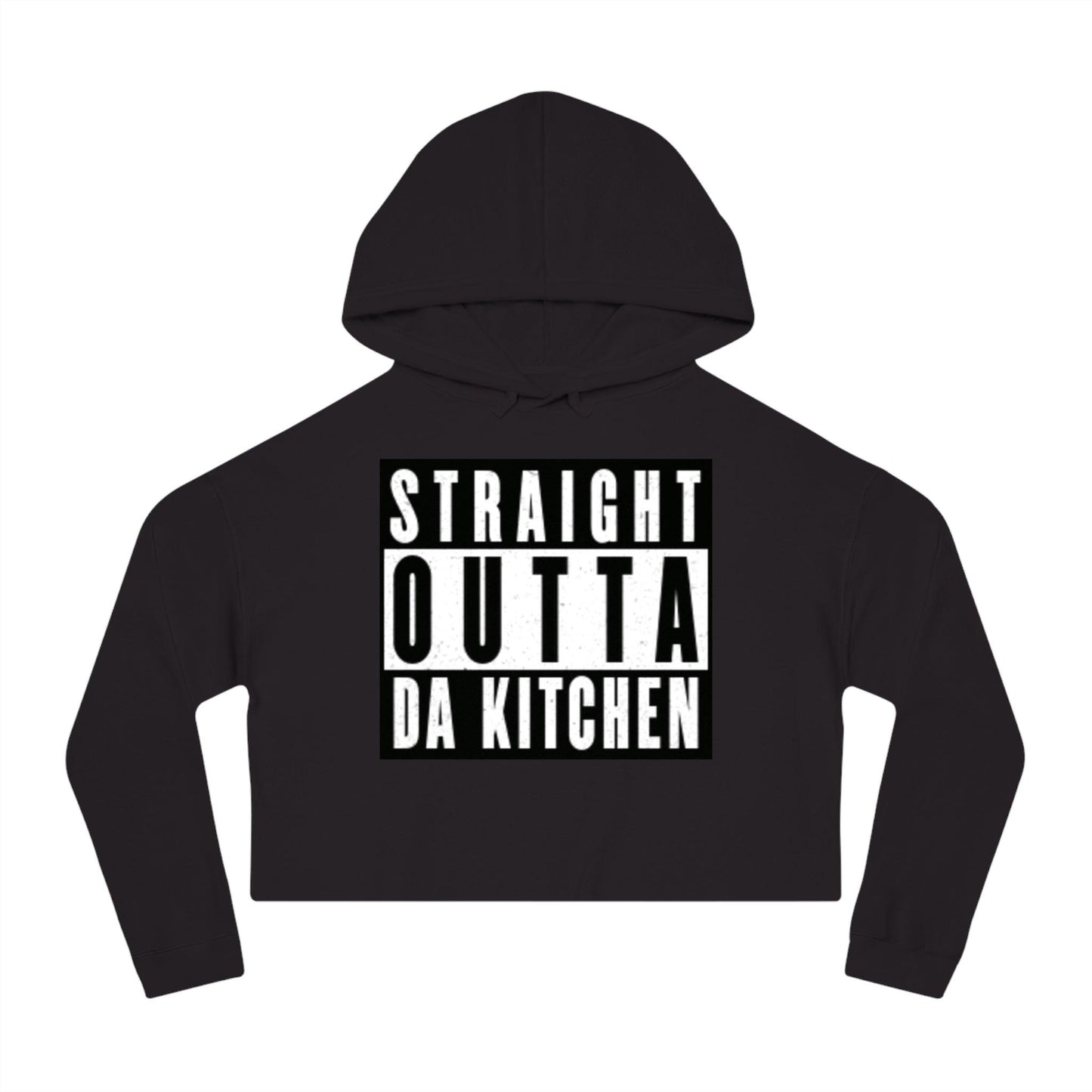 "Straight Outta Da Kitchen" Women's Cropped Pickleball Hoodie | Relaxed, Cropped Fit | 6 Sizes, 8 Colors