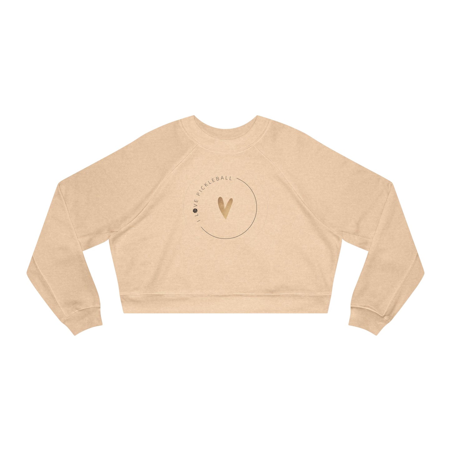 "I Love Pickleball" Women's Cropped Sweatshirt | 2 Colors