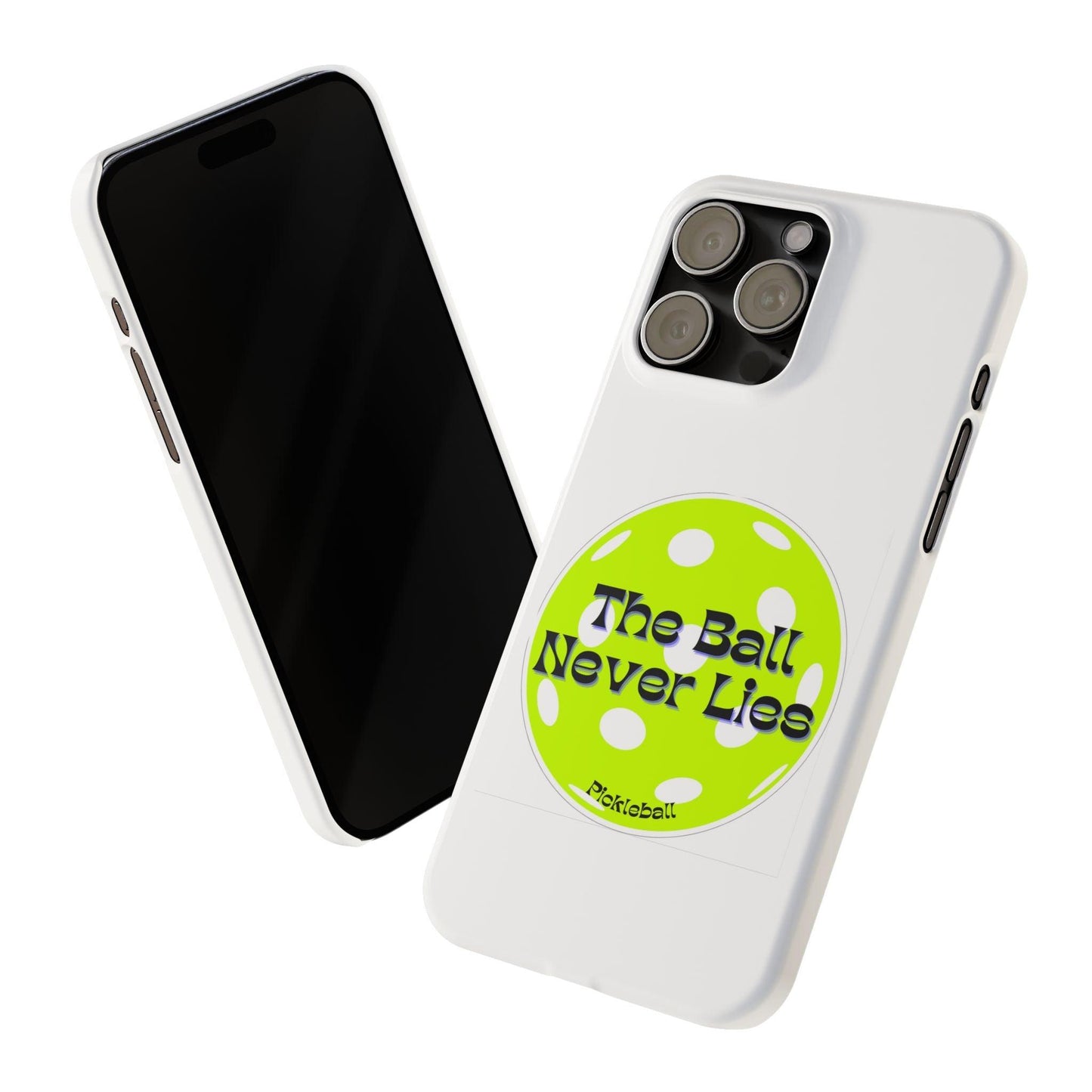 "The Ball Never Lies" Slim Phone Case | White | Fits iPhone 15 and iPhone 14 Models