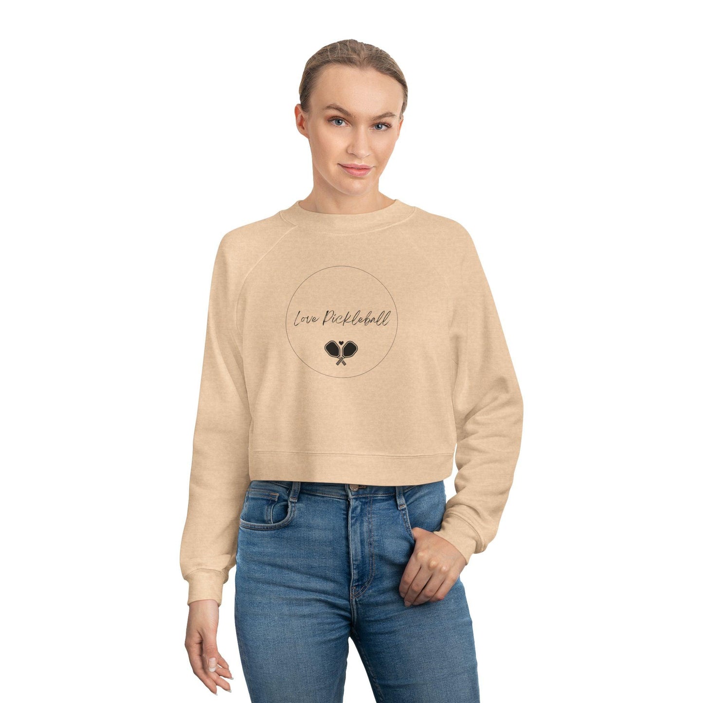 "Love Pickleball" Women's Cropped Sweatshirt | 2 Colors
