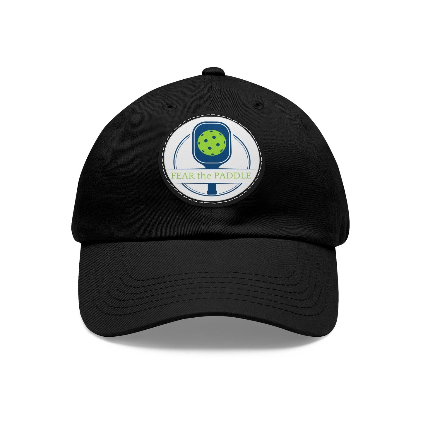 "Fear the Paddle" Pickleball Dad Hat with Round Leather Patch