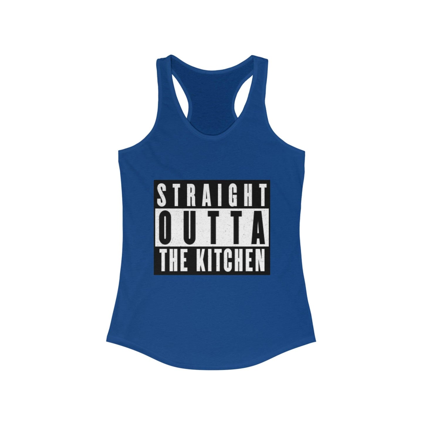 "Straight Outta The Kitchen" Women's Ideal Racerback Pickleball Tank | Lightweight for Active Pickleball Lifestyle | 6 Sizes, 17 Colors