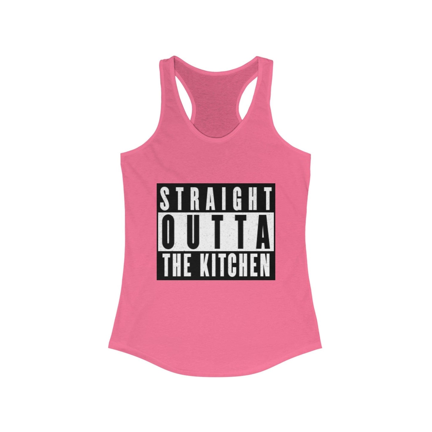 "Straight Outta The Kitchen" Women's Ideal Racerback Pickleball Tank | Lightweight for Active Pickleball Lifestyle | 6 Sizes, 17 Colors