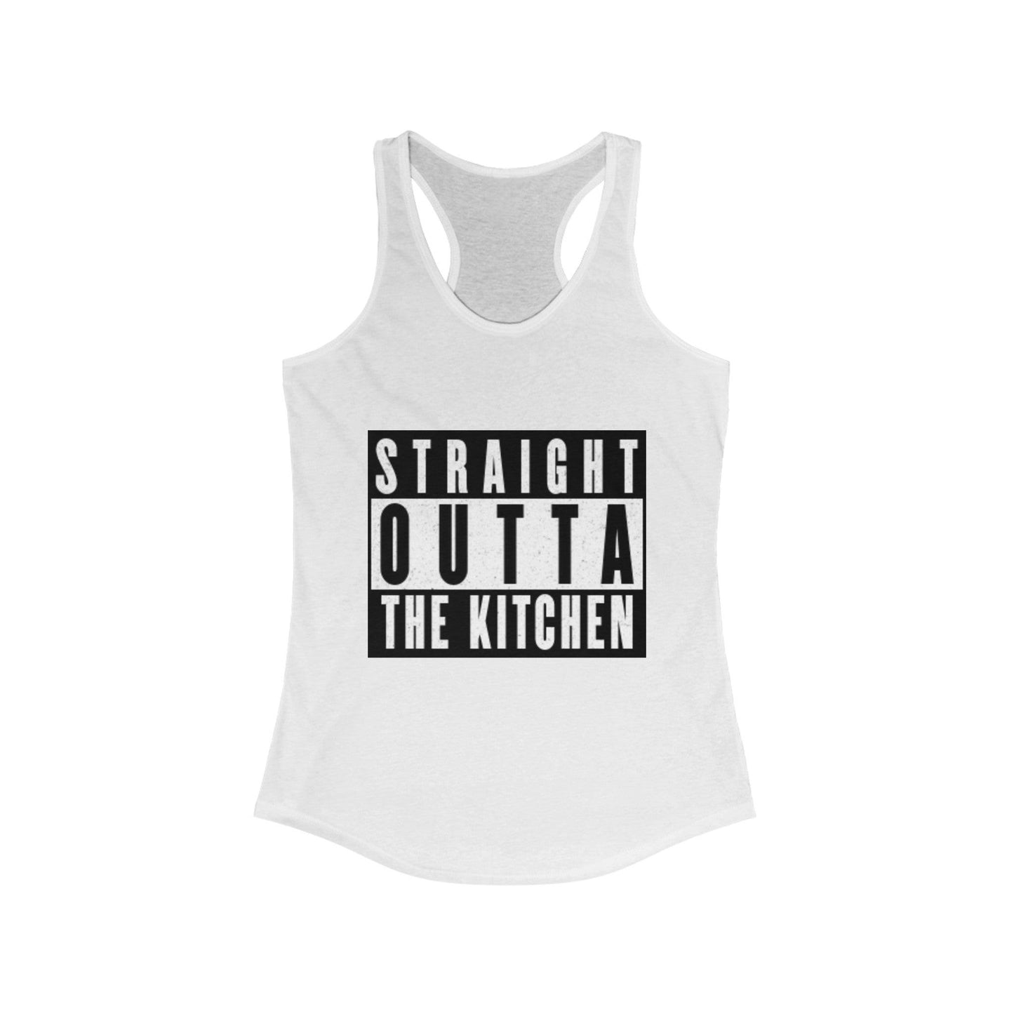"Straight Outta The Kitchen" Women's Ideal Racerback Pickleball Tank | Lightweight for Active Pickleball Lifestyle | 6 Sizes, 17 Colors
