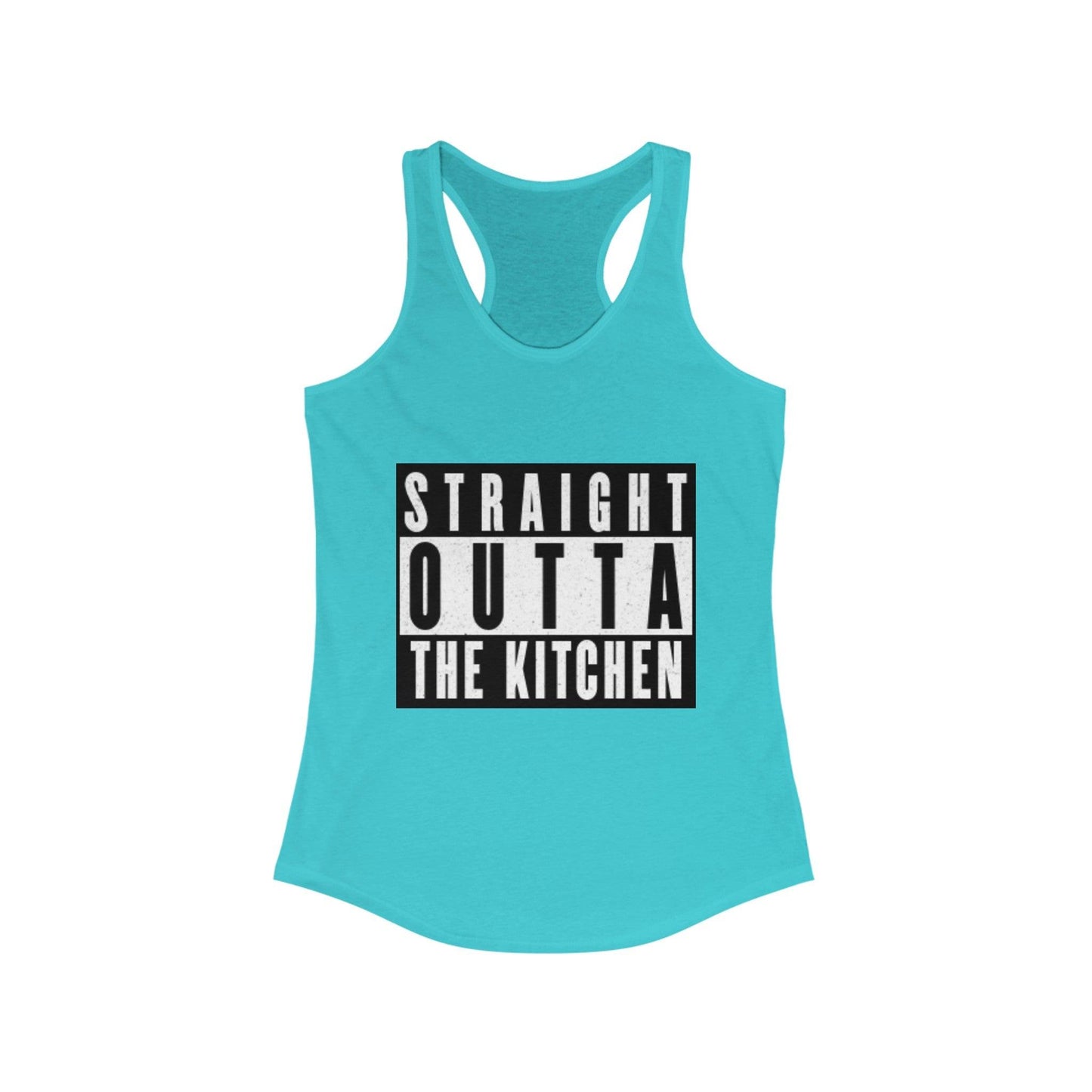 "Straight Outta The Kitchen" Women's Ideal Racerback Pickleball Tank | Lightweight for Active Pickleball Lifestyle | 6 Sizes, 17 Colors