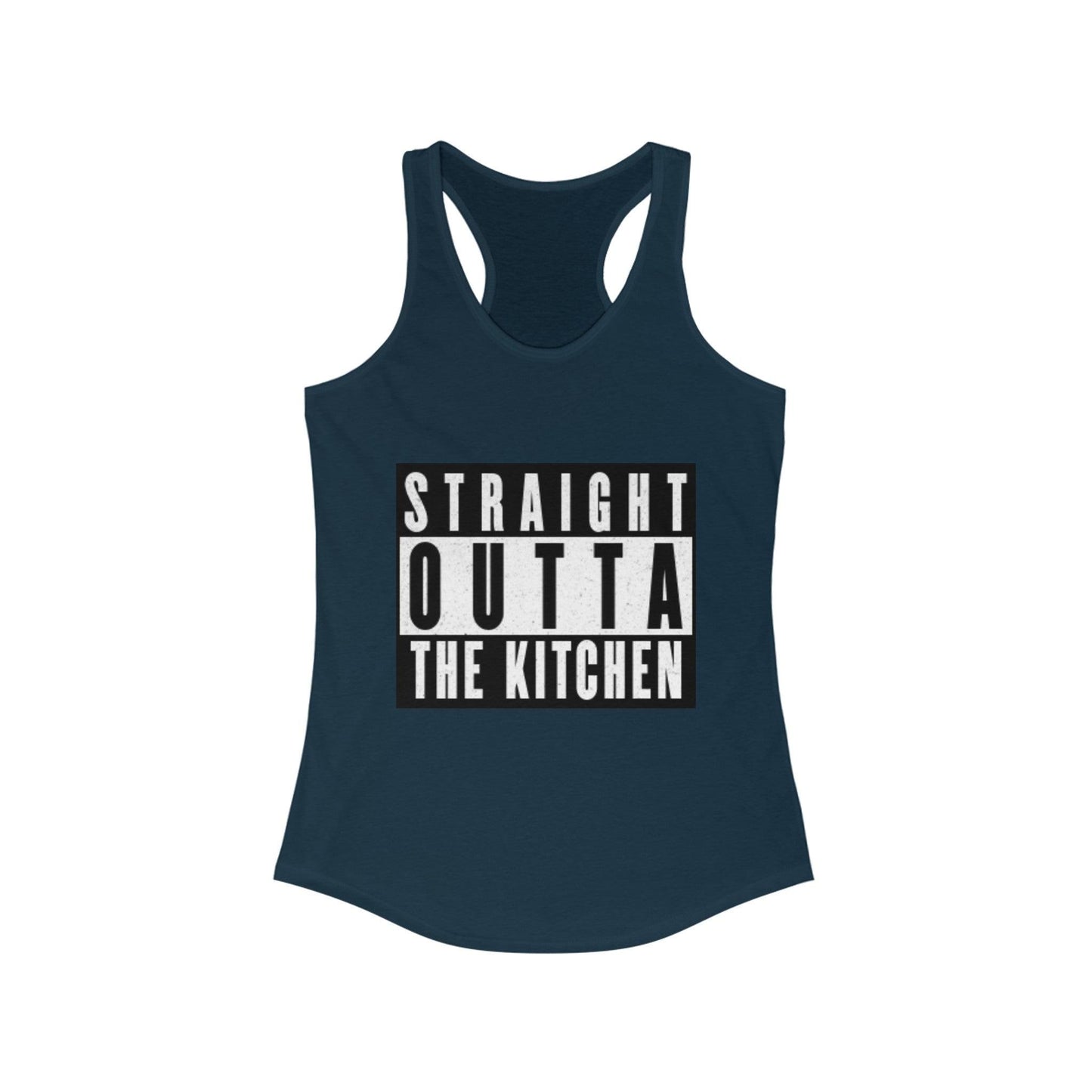 "Straight Outta The Kitchen" Women's Ideal Racerback Pickleball Tank | Lightweight for Active Pickleball Lifestyle | 6 Sizes, 17 Colors