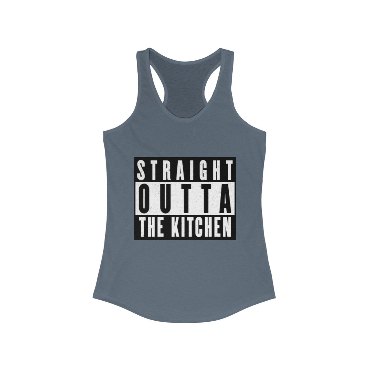 "Straight Outta The Kitchen" Women's Ideal Racerback Pickleball Tank | Lightweight for Active Pickleball Lifestyle | 6 Sizes, 17 Colors