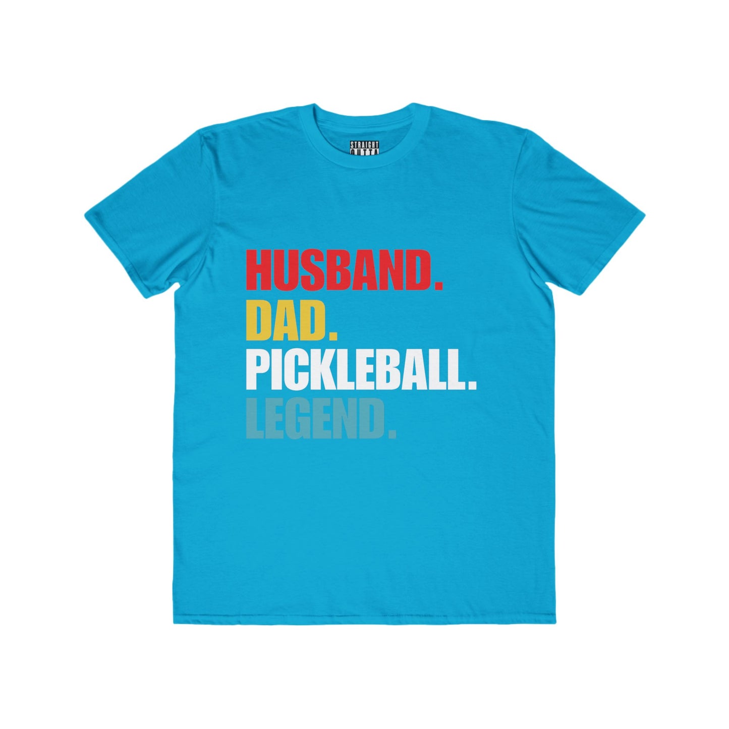 "Husband.  Dad.  Pickleball Legend" Pickleball Men's Fashion Tee – Super Soft, Lightweight, Athletic Fit