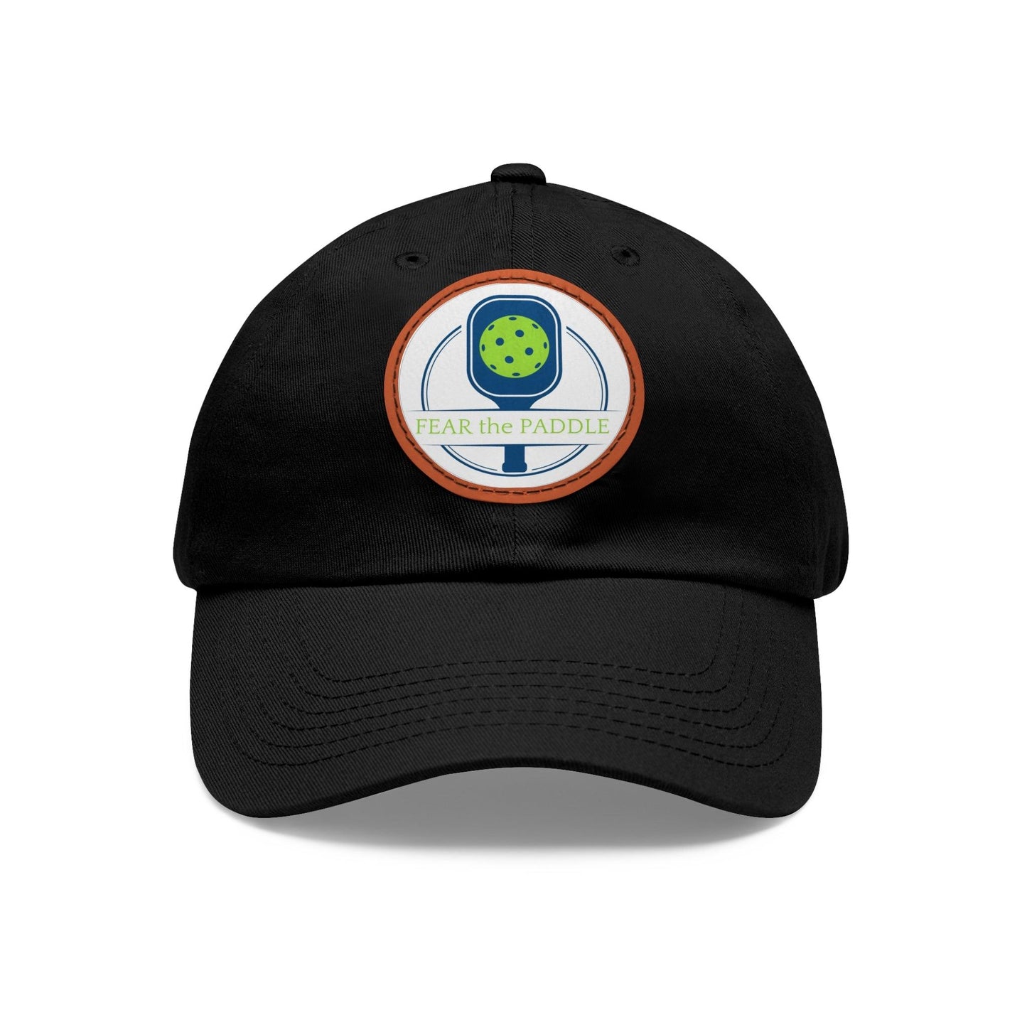 "Fear the Paddle" Pickleball Dad Hat with Round Leather Patch