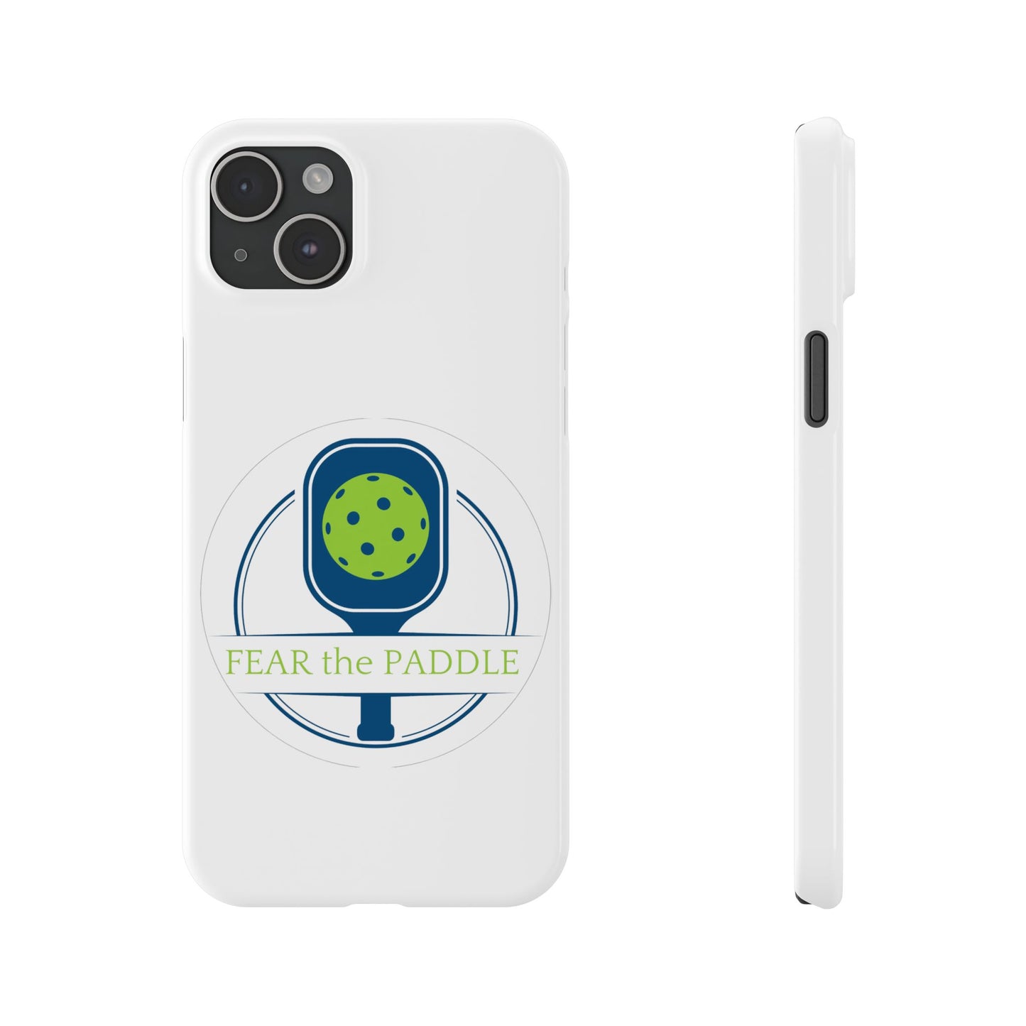 "Fear the Paddle" Slim Phone Case | White | Fits iPhone 15 and iPhone 14 Models