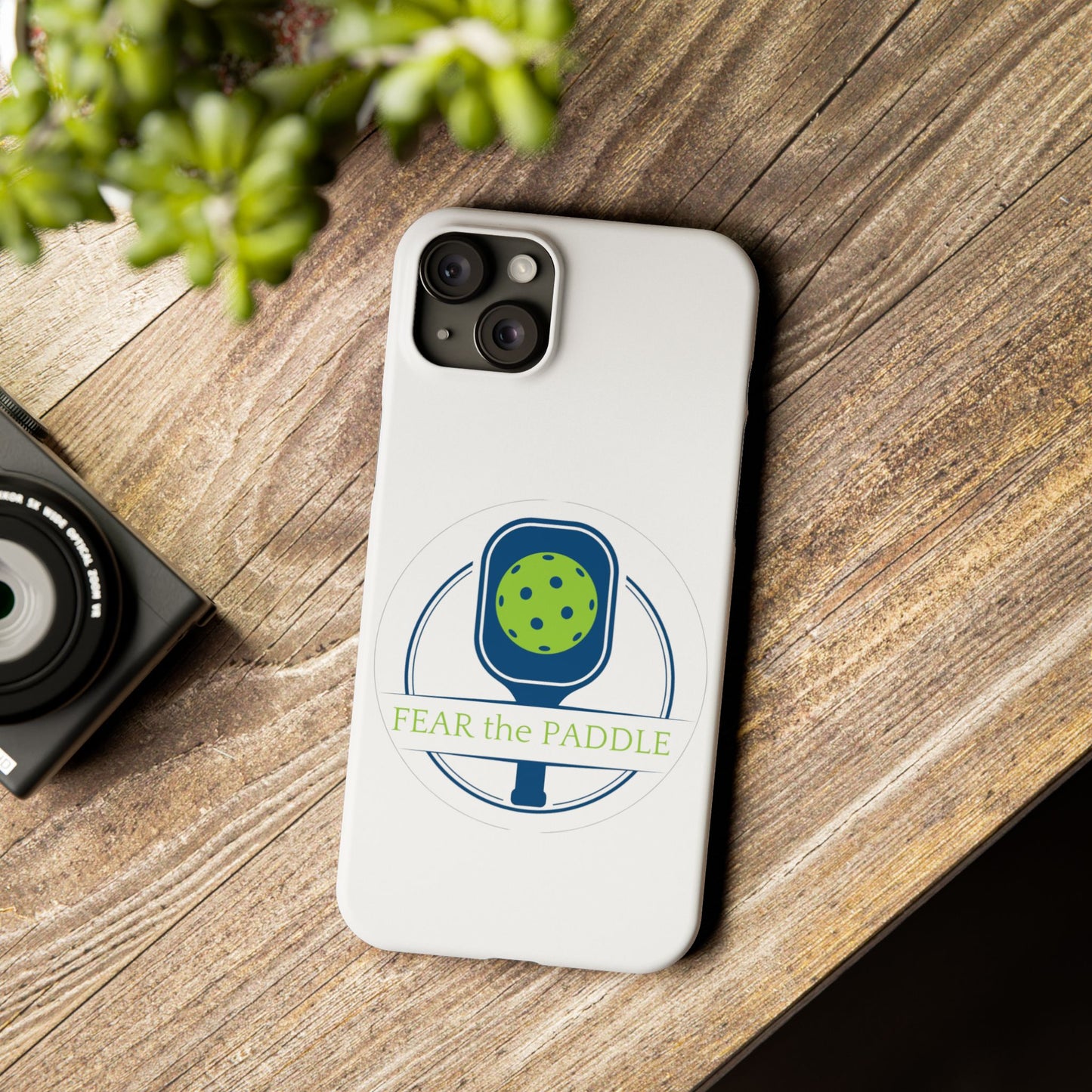 "Fear the Paddle" Slim Phone Case | White | Fits iPhone 15 and iPhone 14 Models