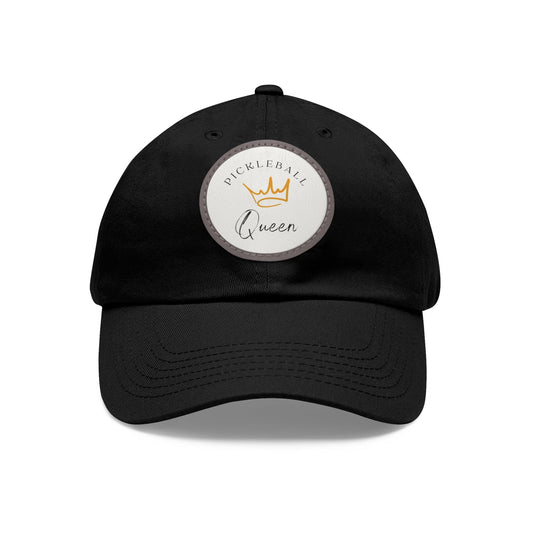 "Pickleball Queen" Pickleball Dad Hat with Round Leather Patch