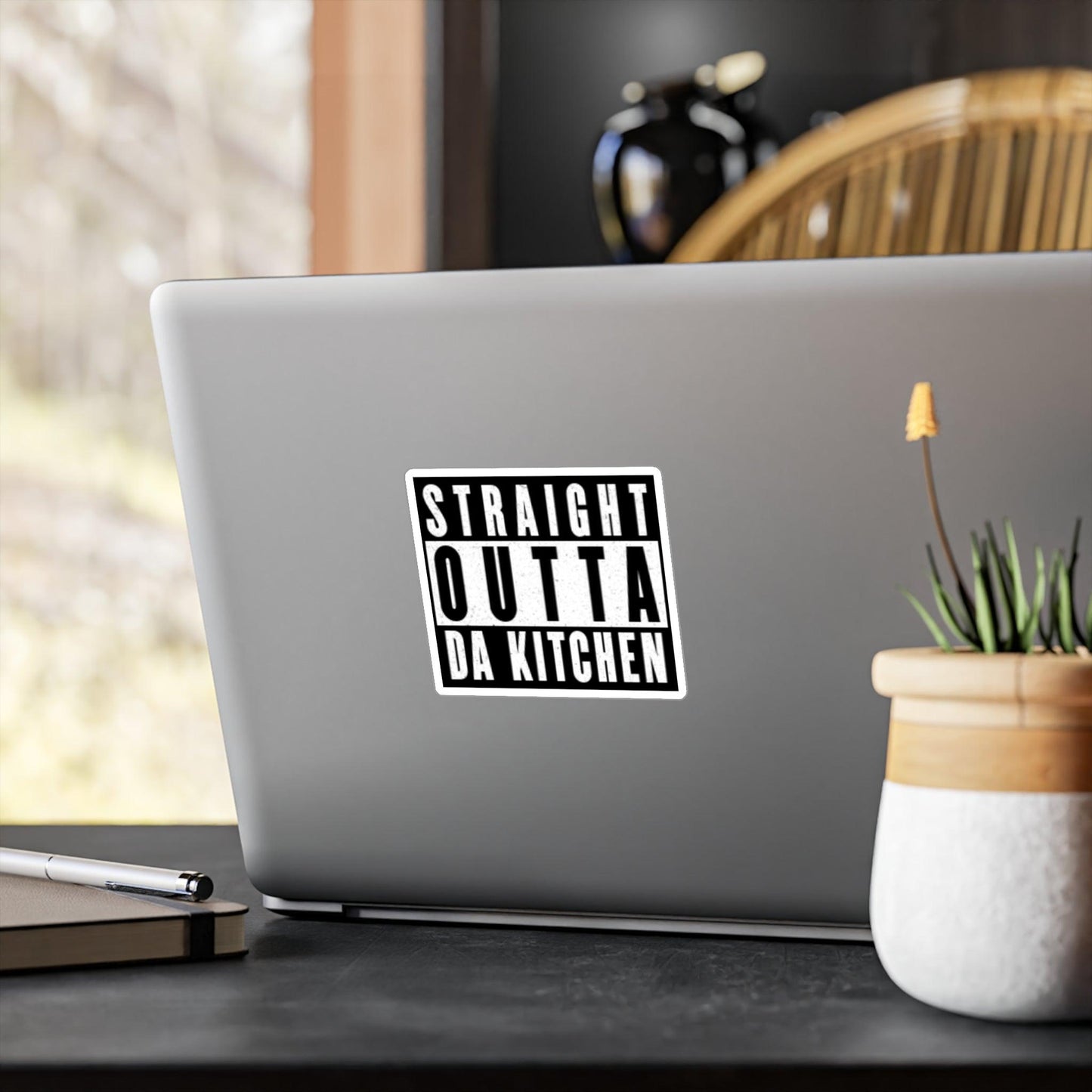 "Straight Outta Da Kitchen" Pickleball Kiss-Cut Decal | Durable Vinyl Decal for Paddles, Bottles, Laptops, Cars | Available in 4 Sizes | Indoor/Outdoor Use