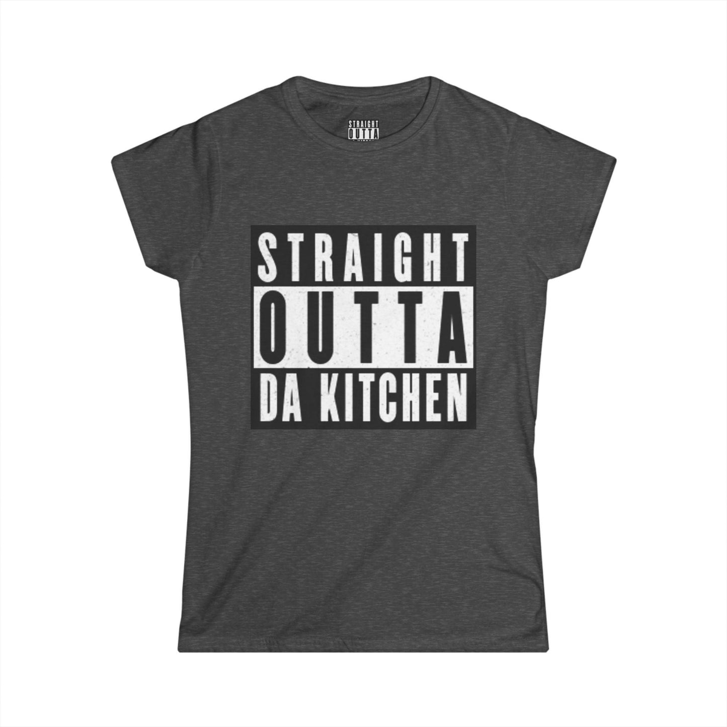 "Straight Outta Da Kitchen" Pickleball Women's Softstyle Tee – Super Soft, Lightweight, Athletic Fit